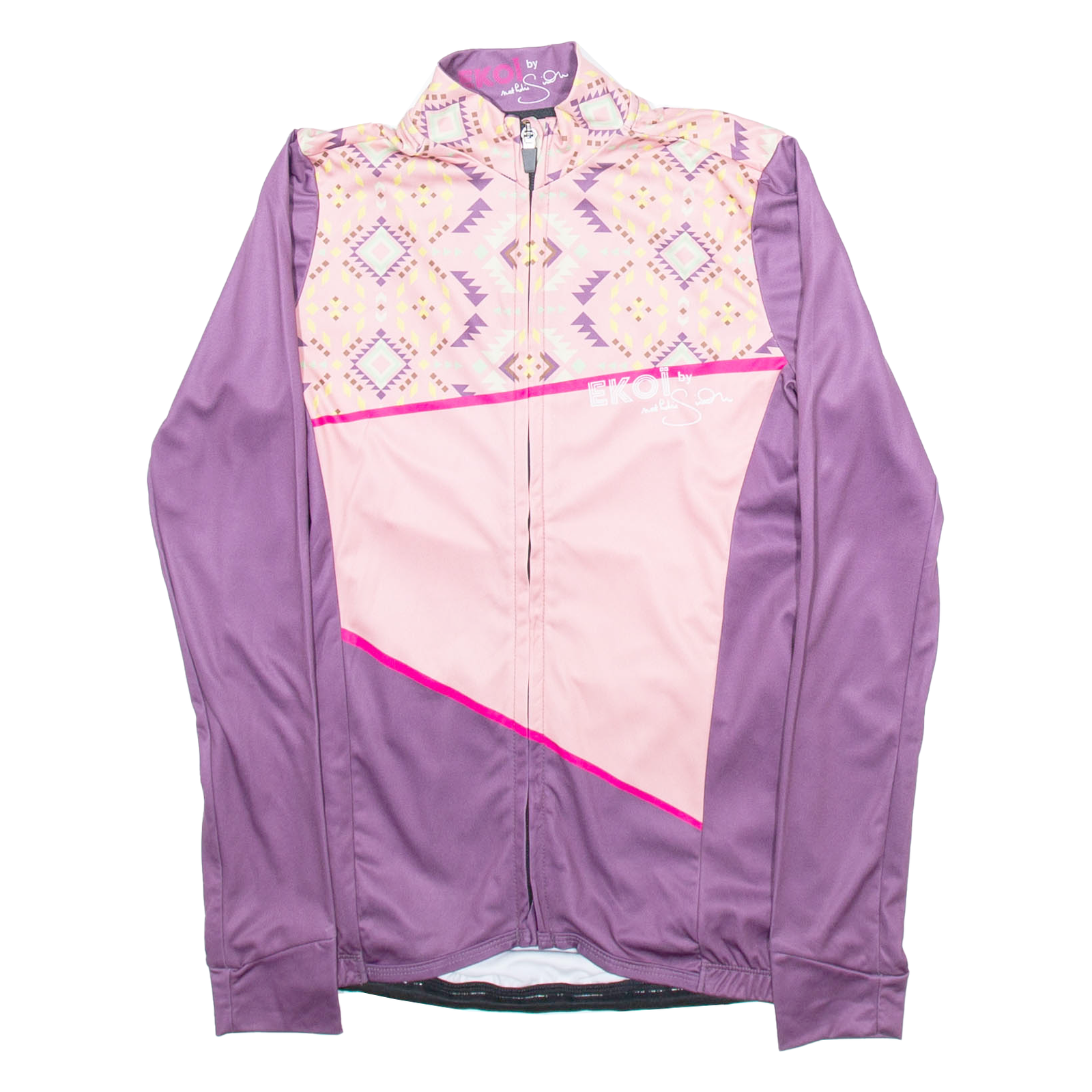 EKOI Full Zip Cycling Womens Jersey Purple Long Sleeve S Refurbished - N/A refurbished available on Cerqular
