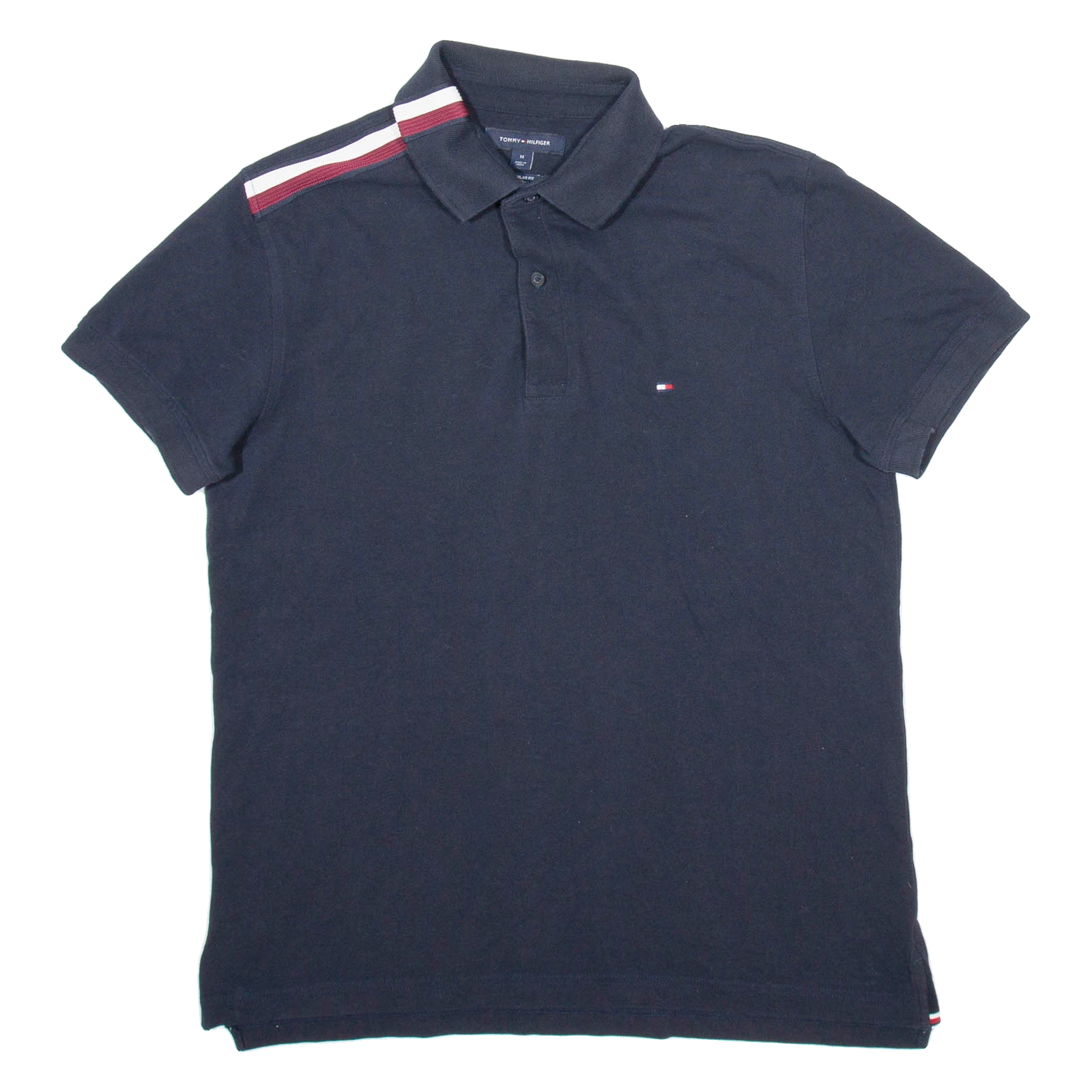 TOMMY HILFIGER Mens Polo Shirt Blue M Refurbished - N/A refurbished available on Cerqular