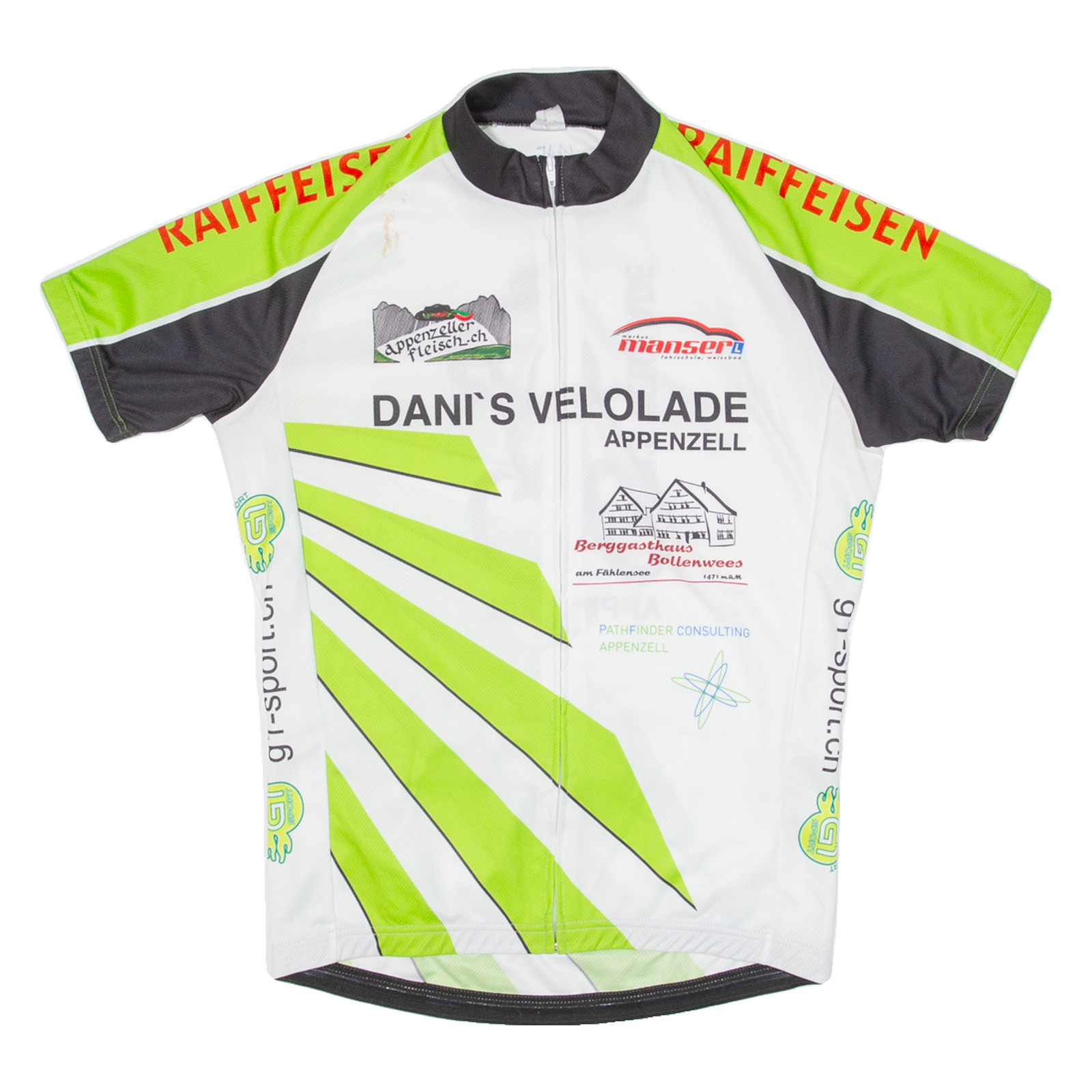 Cycling Mens Jersey Green Full Zip M Refurbished - N/A refurbished available on Cerqular