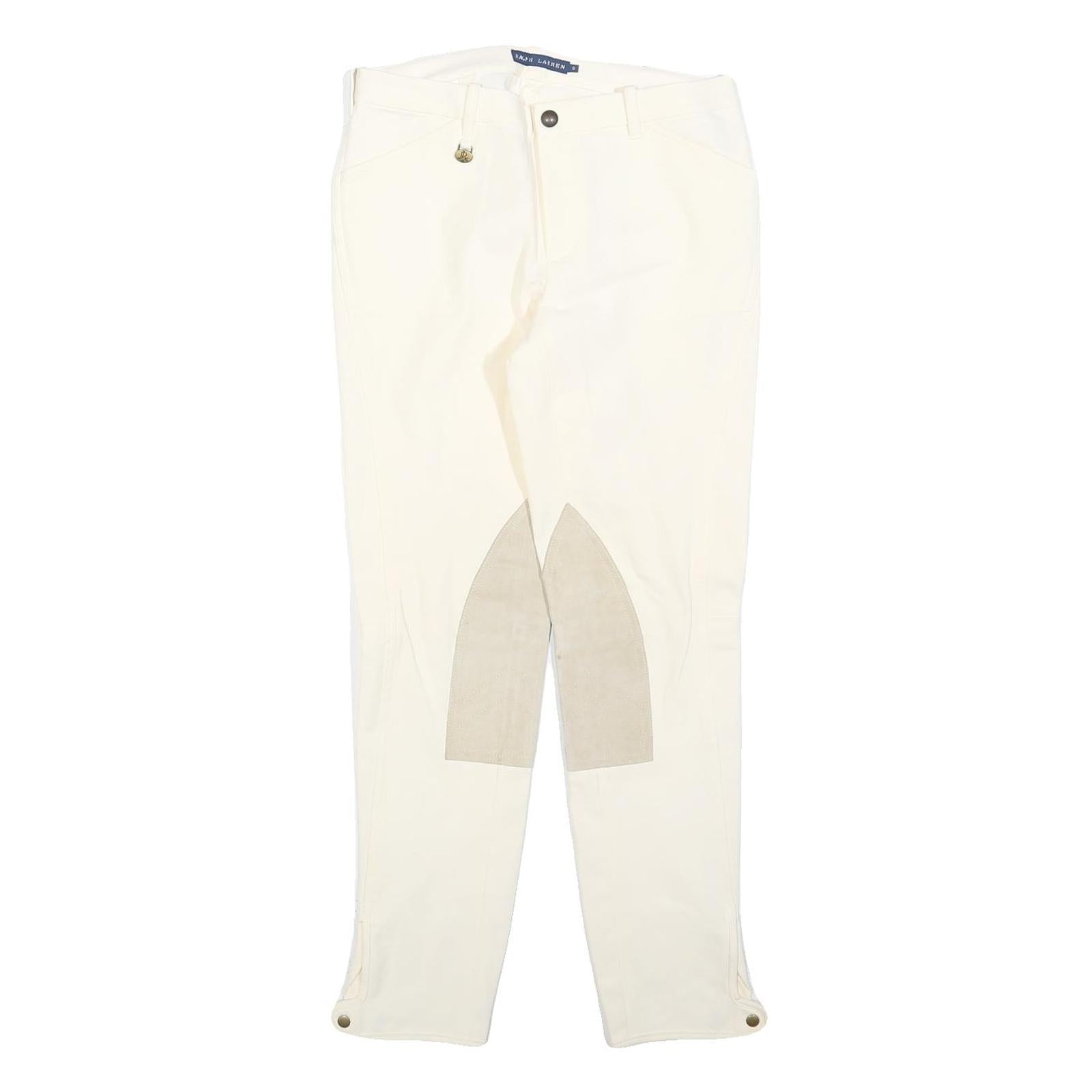 Buy RALPH LAUREN Womens Cotton Blend White Slim Straight Trousers W28 L28 Zip Refurbished - $42.89 RALPH LAUREN Womens Cotton Blend White Slim Straight Trousers W28 L28 Zip Refurbished - N/A refurbished available on Cerqular