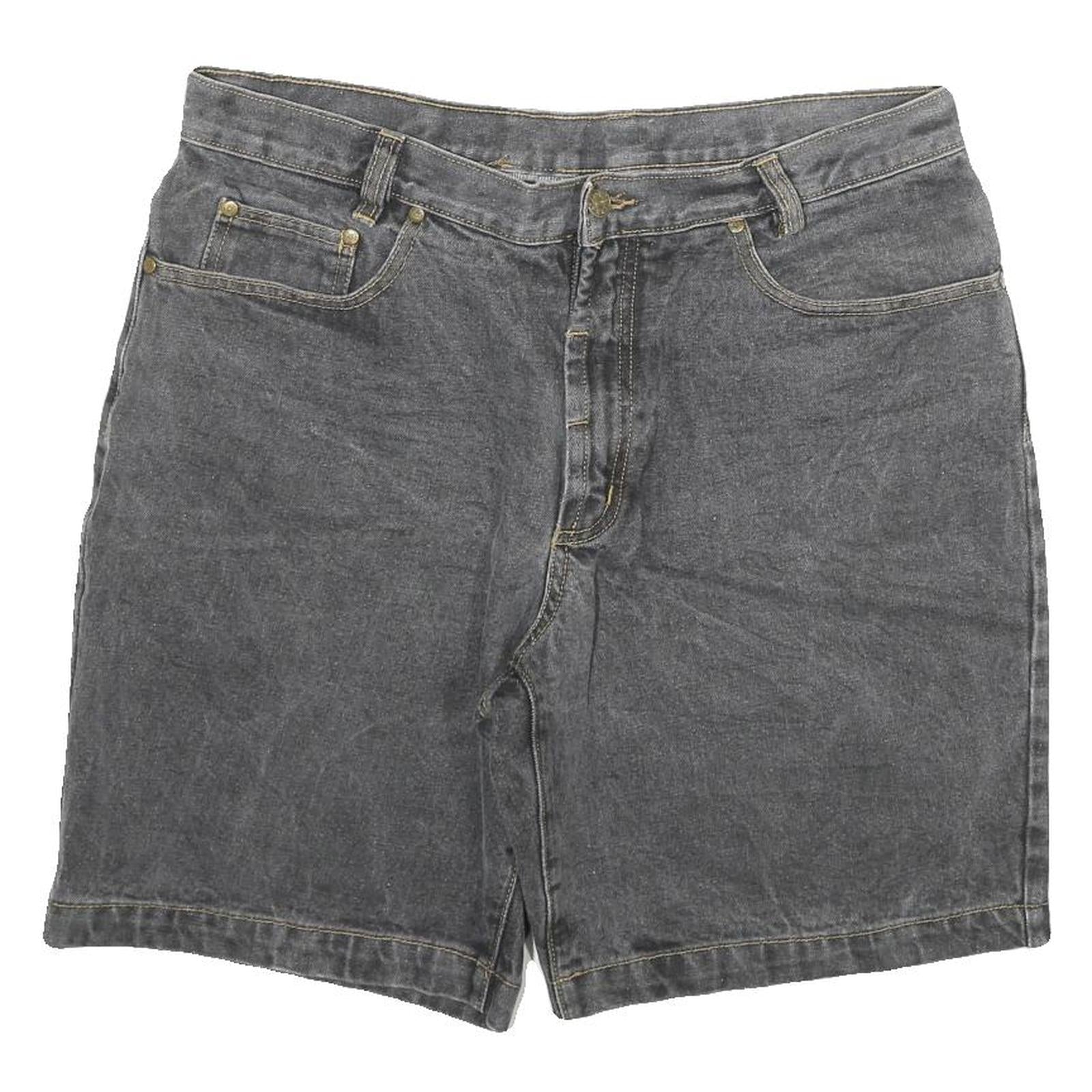 WESTERN STAR Mens Shorts Black Casual XL W34 Cotton Blend Classic Fit Zip Pocket Refurbished - N/A refurbished available on Cerqular