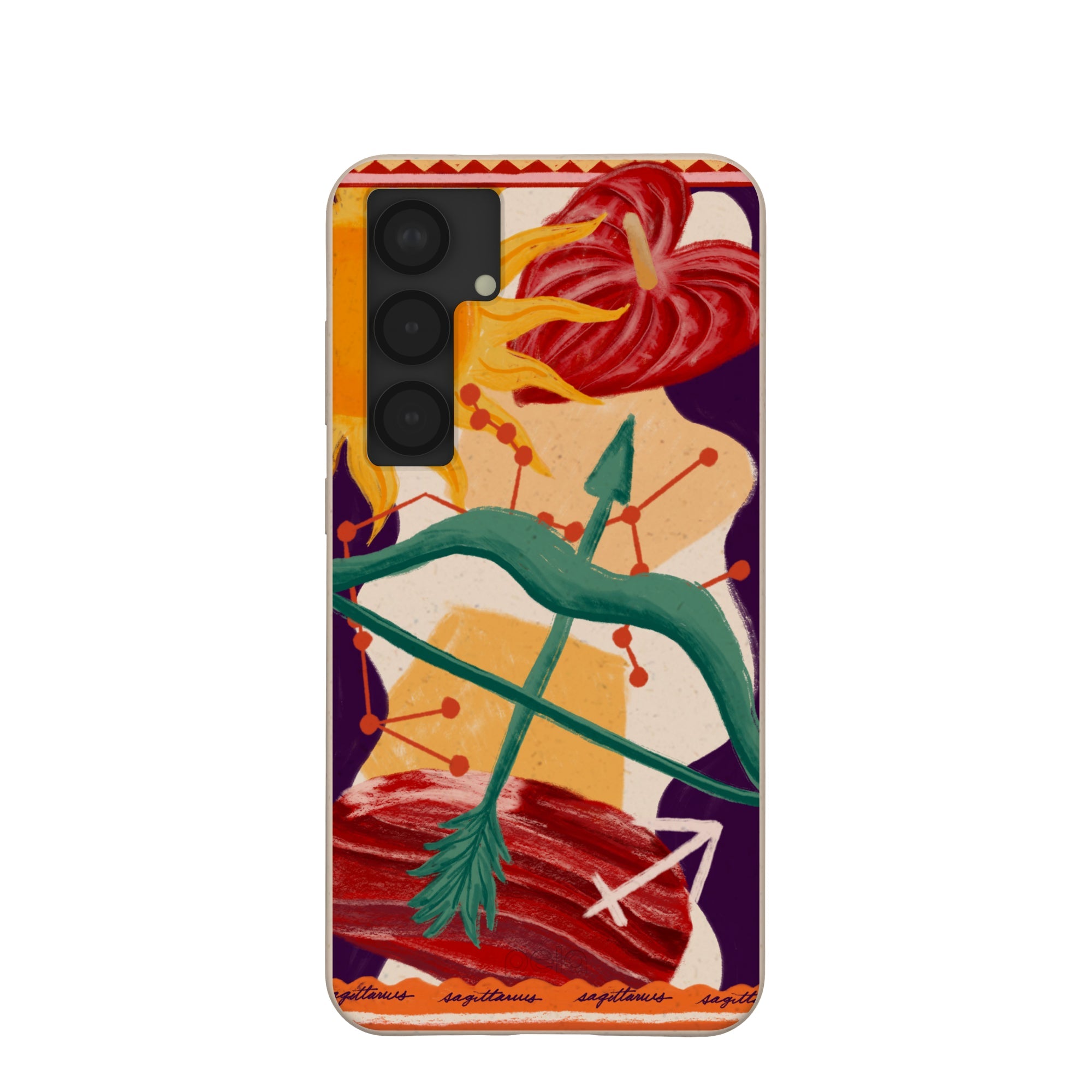 Seashell Sagittarius Archer Samsung Galaxy S25+(Plus) Case Refurbished - Pela Case refurbished available on Cerqular