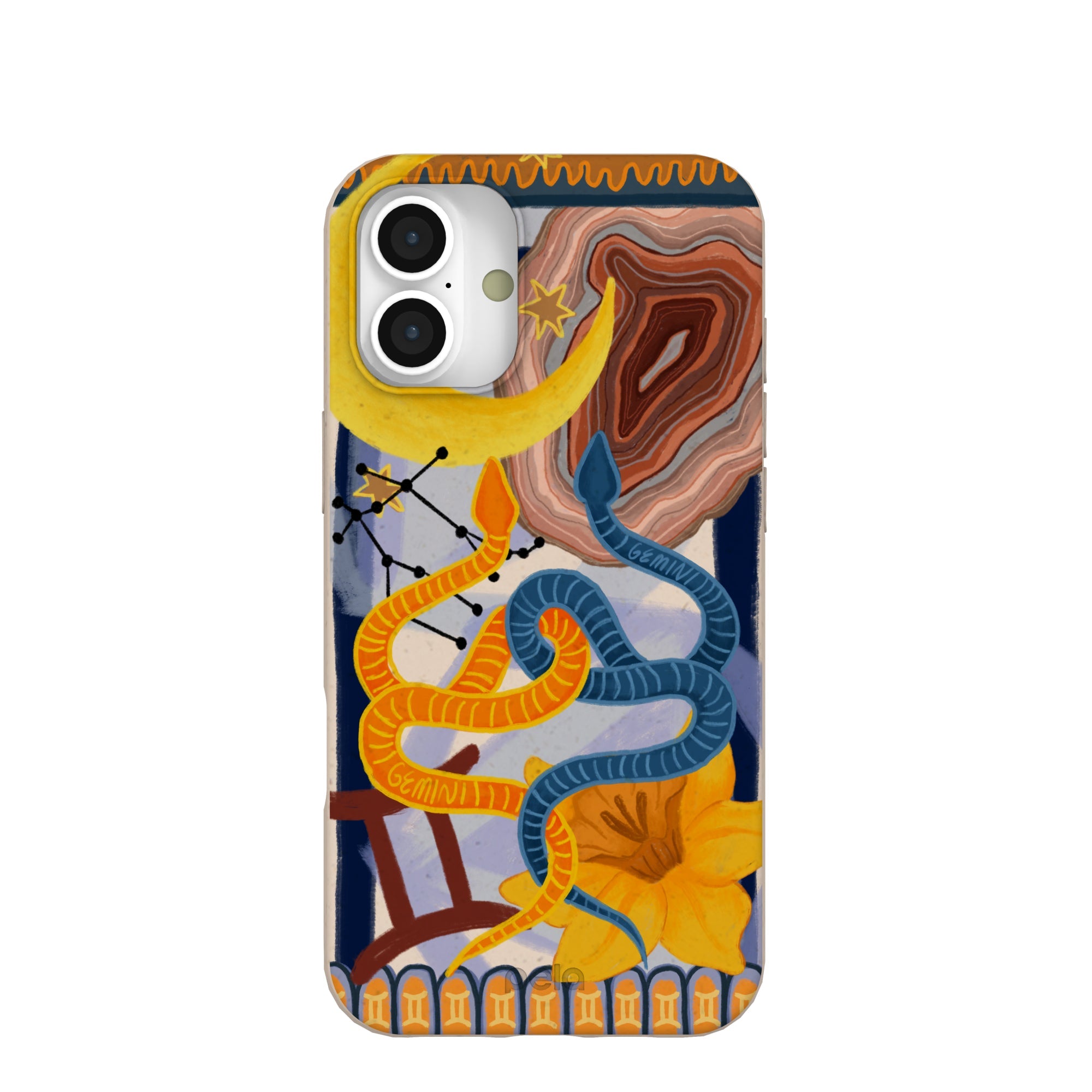 Seashell Gemini Twin iPhone 16 Plus Case Refurbished - Pela Case refurbished available on Cerqular