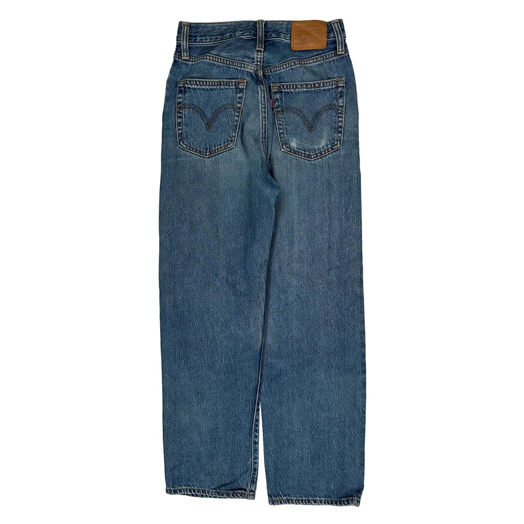 Levis Jeans - 24W UK 6 Blue Cotton Refurbished - Thrifted (note: this is a term often used to describe second- refurbished available on Cerqular