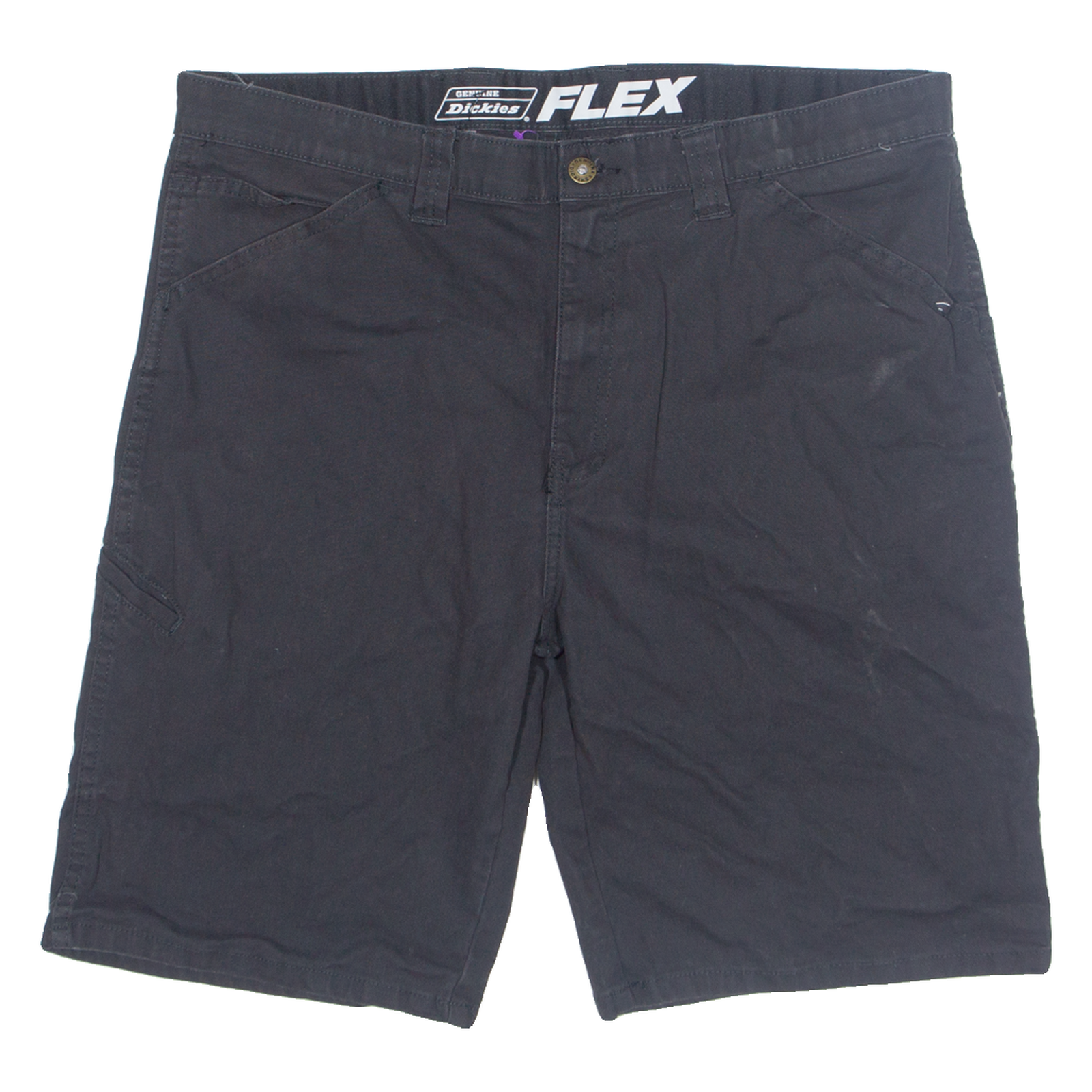 DICKIES FLEX Mens Workwear Shorts Black L W38 Refurbished - N/A refurbished available on Cerqular