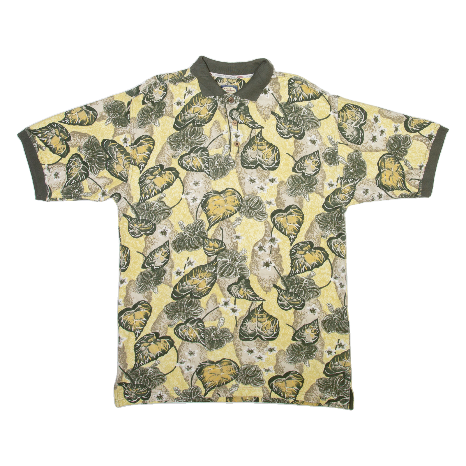 TOMMY BAHAMA Mens Polo Shirt Yellow Floral M Refurbished - N/A refurbished available on Cerqular