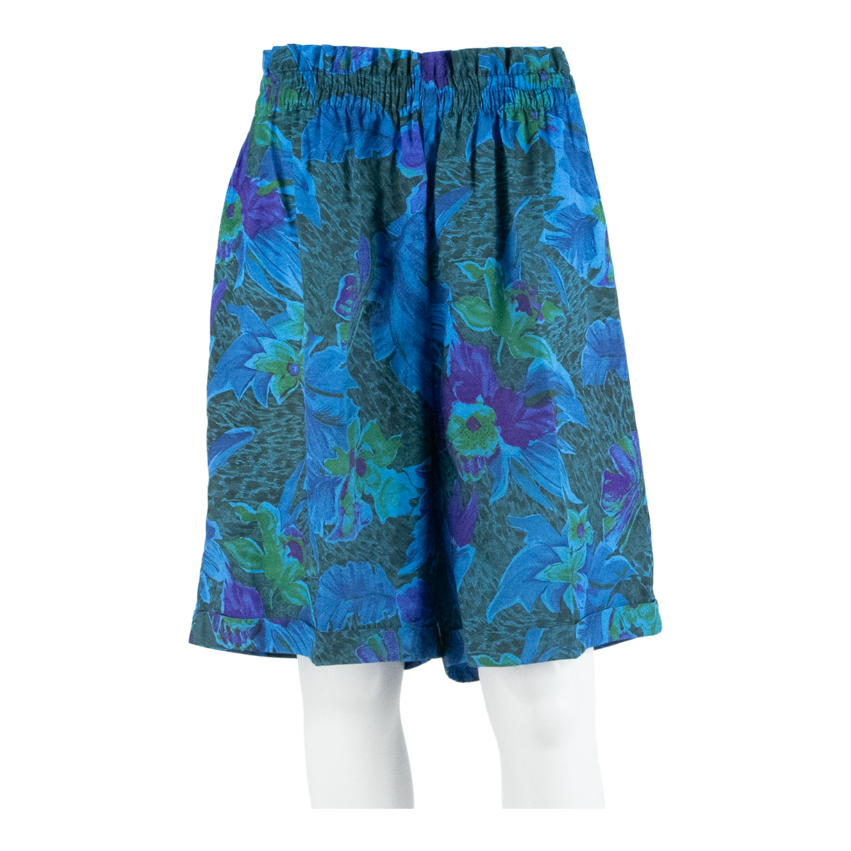 Womens Pleated Skirt Blue Knee Length Floral M Refurbished - N/A refurbished available on Cerqular