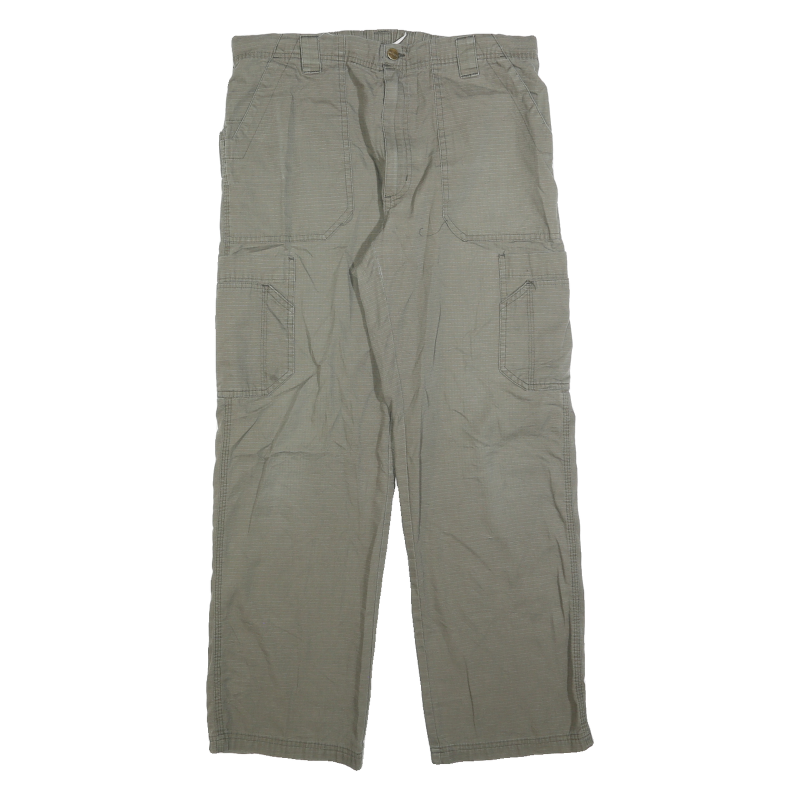 CARHARTT Mens Cotton Blend Beige Regular Straight Trousers W32 L30 Durable Refurbished - N/A refurbished available on Cerqular