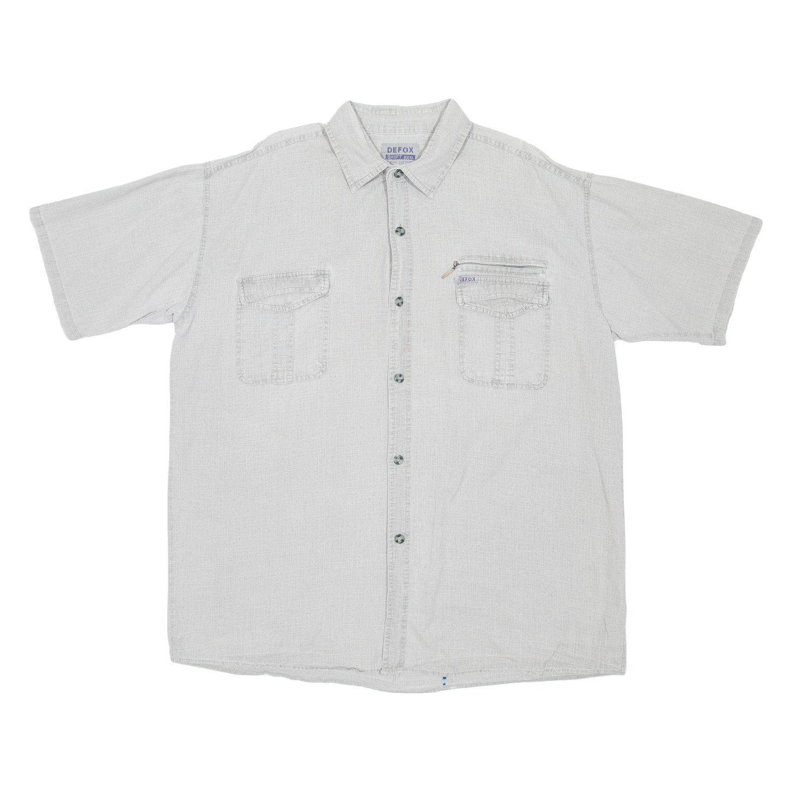 DETOX Mens Plain Shirt Grey 3XL Refurbished - N/A refurbished available on Cerqular