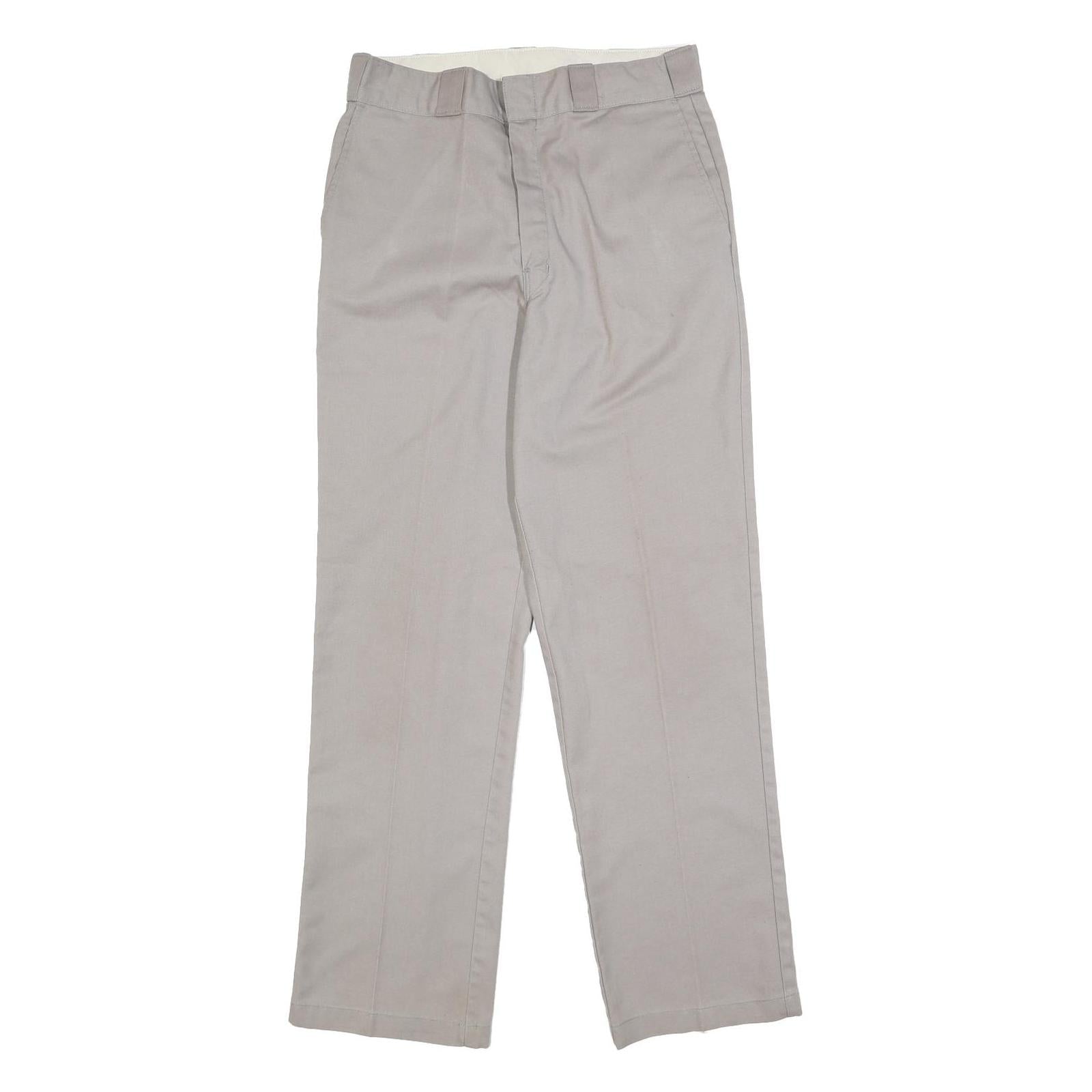 DICKIES Mens Cotton Blend Beige Regular Fit Straight Leg Trousers W30 L32 Refurbished - N/A refurbished available on Cerqular