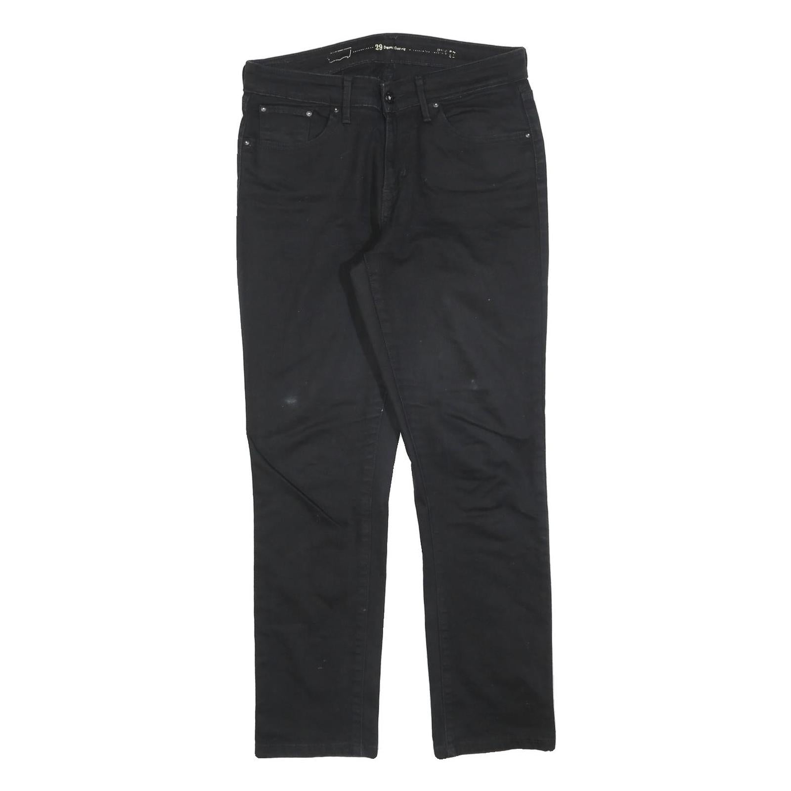 LEVI'S Womens Black Slim Skinny Denim Cotton Blend Jeans W29 L28 Stylish Zip Refurbished - N/A refurbished available on Cerqular