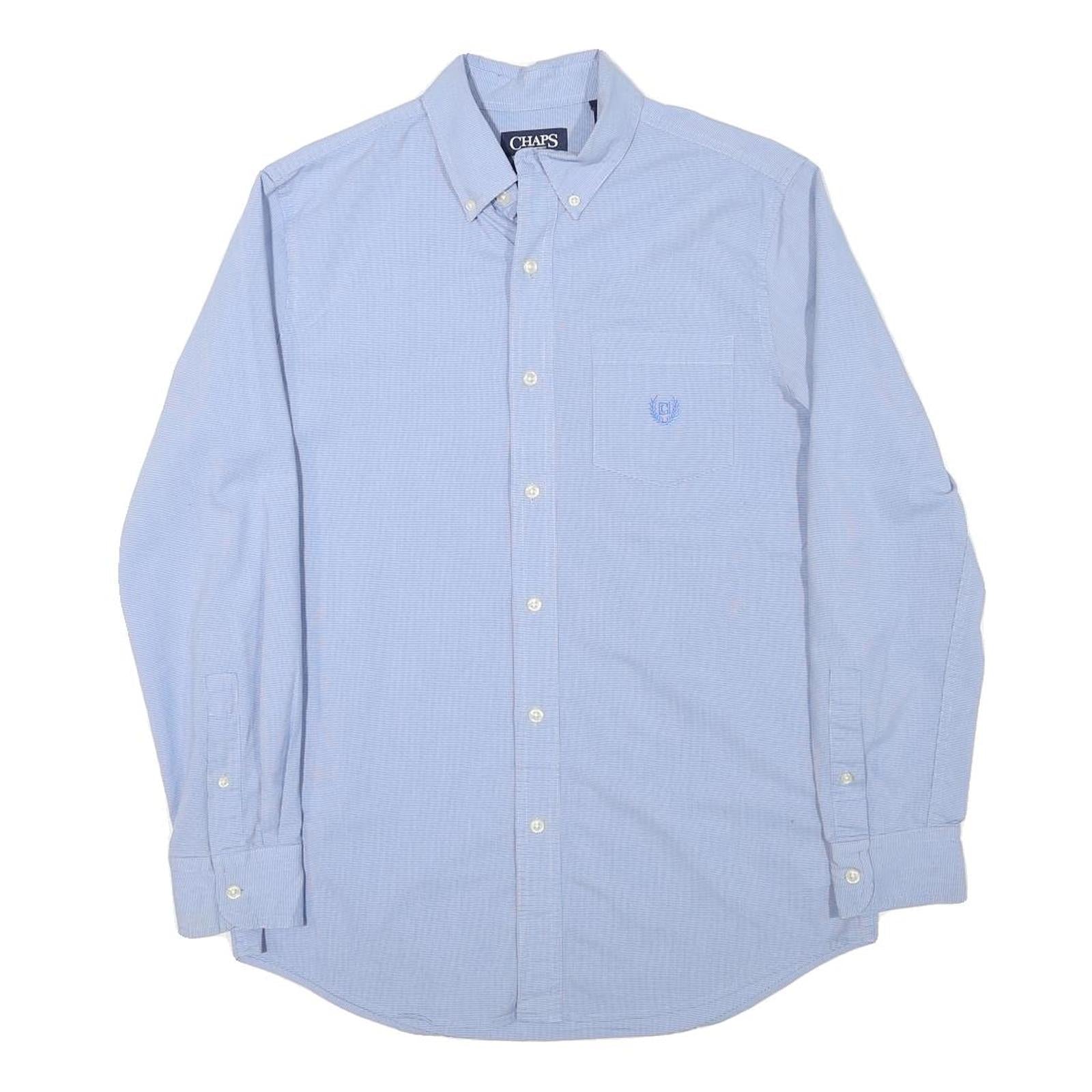 TOMMY HILFIGER Mens Blue Shirt S Button-Down Collar Cotton Blend Casual Refurbished - N/A refurbished available on Cerqular