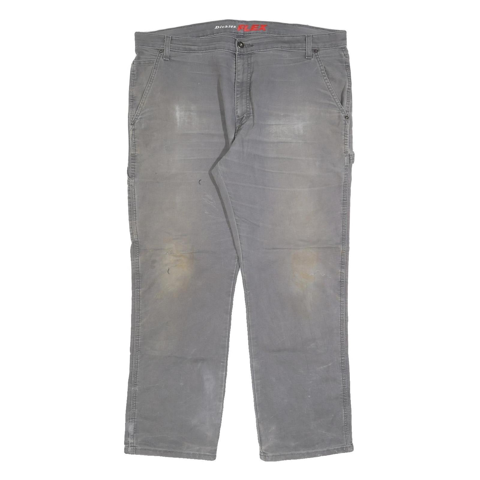 DICKIES Mens Regular Fit Grey Cotton Blend Denim Jeans W40 L30 Workwear Zip Refurbished - N/A refurbished available on Cerqular