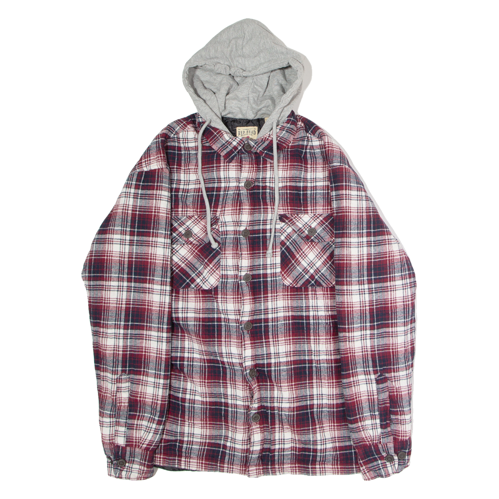 RED HEAD BRAND CO Mens Lumberjack Jacket Red Flannel Hooded Check L Refurbished - N/A refurbished available on Cerqular