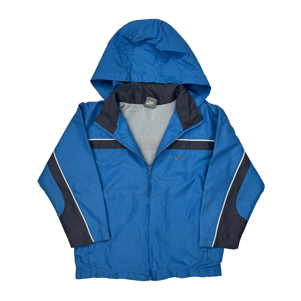 Age 6 Nike Windbreaker - XS Black Polyester Refurbished - Thrifted (note: this is a term often used to describe second- refurbished available on Cerqular