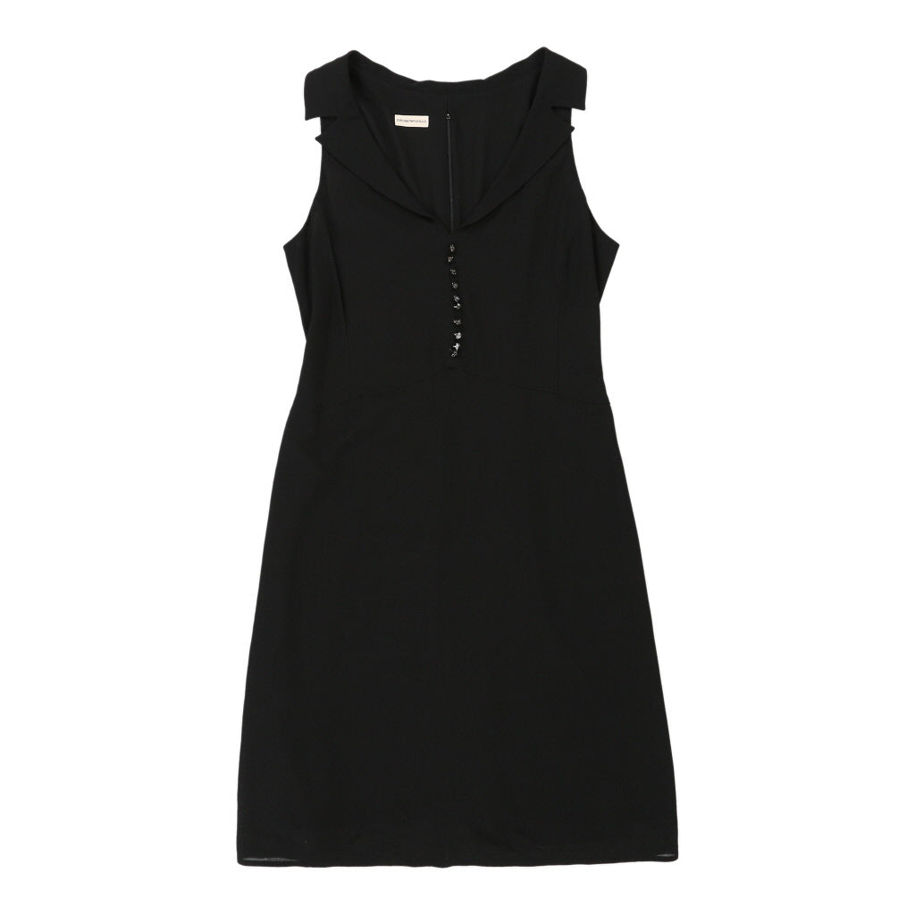 Buy Emporio Armani Dress - Medium Black Cotton | Size: medium Refurbished - $88.04 Emporio Armani Dress - Medium Black Cotton | Size: medium Refurbished - N/A (Preloved Designer is not a specific brand, it refurbished available on Cerqular
