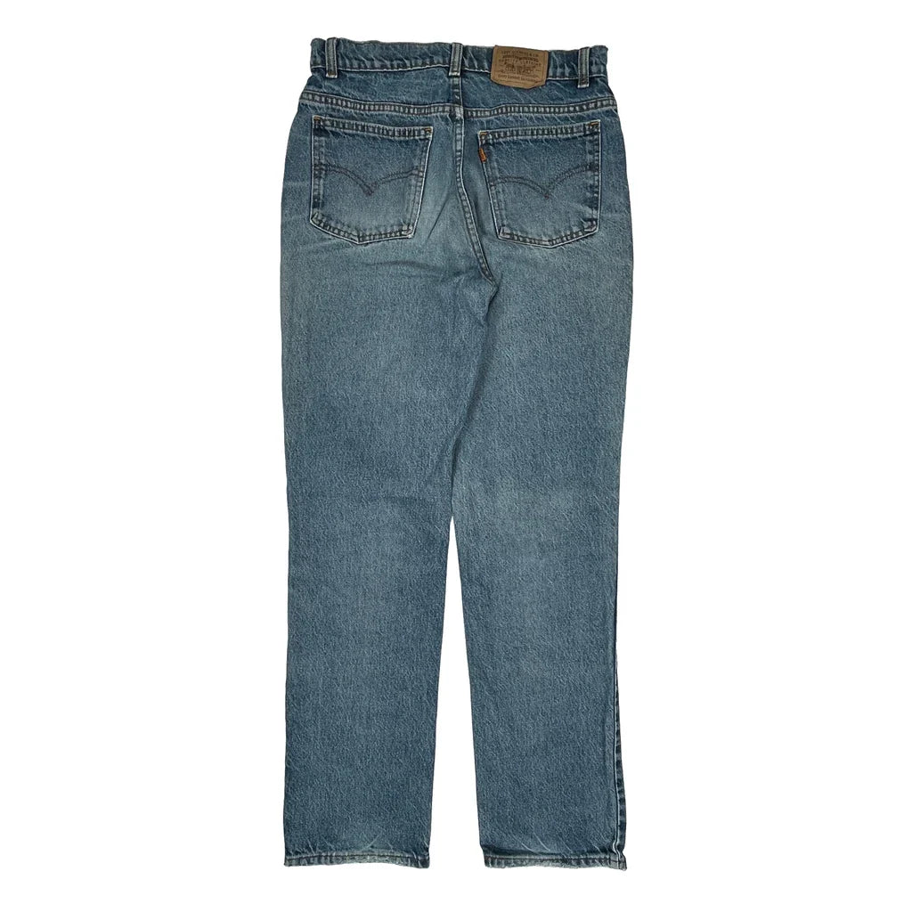 Levis Jeans - 30W 33L Blue Denim Refurbished - Thrifted (note: this is a term often used to describe second- refurbished available on Cerqular