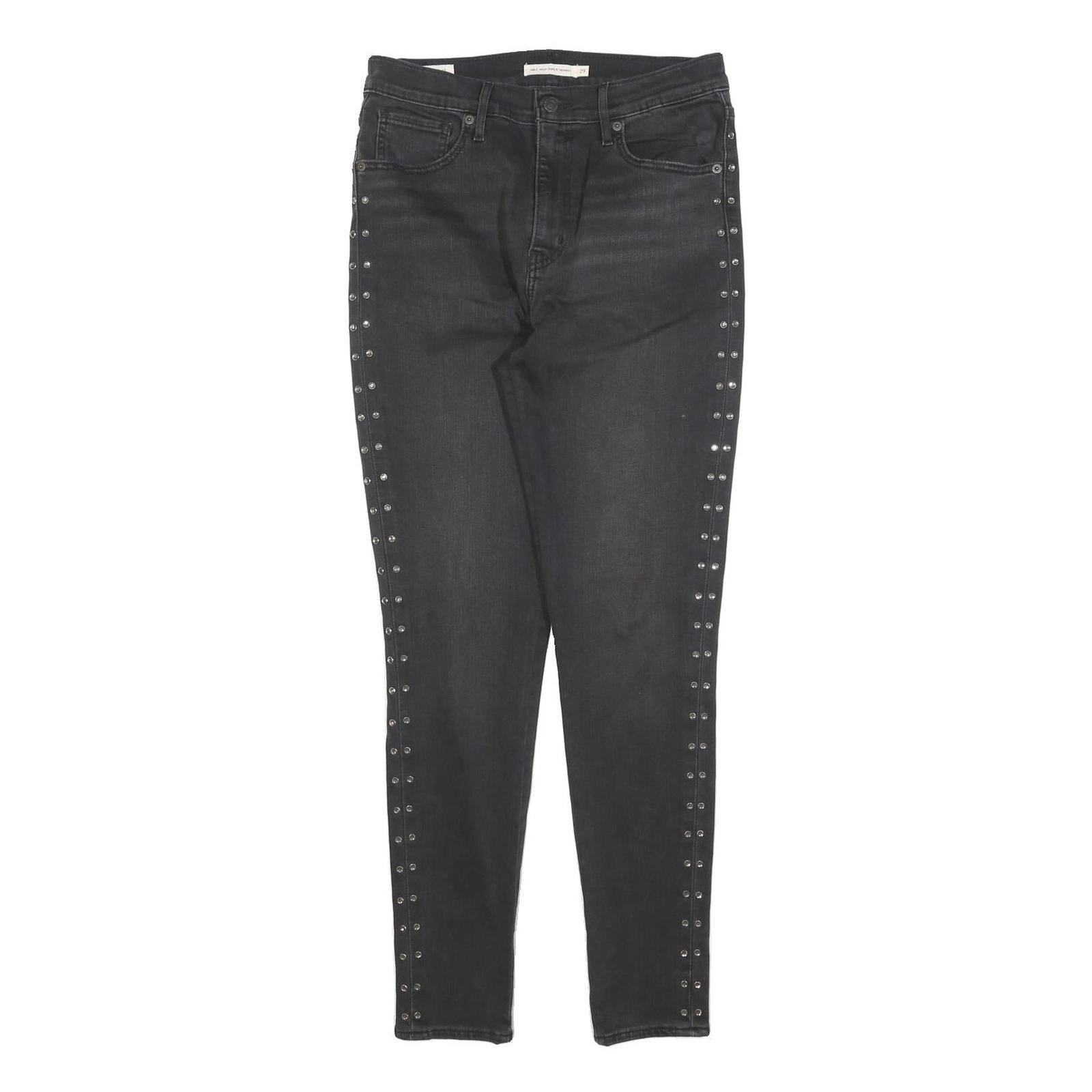 Buy LEVI'S Womens Jeans Black Slim Skinny Denim W29 L30 Stud Embellished Zip Refurbished - $41.59 LEVI'S Womens Jeans Black Slim Skinny Denim W29 L30 Stud Embellished Zip Refurbished - N/A refurbished available on Cerqular