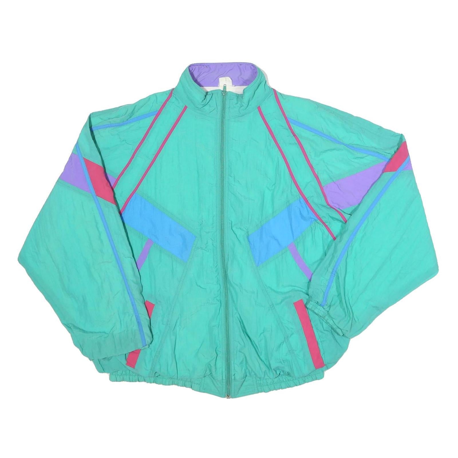 Buy Mens Green Pastel Retro Nylon Zip Jacket XL Colourblock Casual Outdoors Refurbished - $37.69 Mens Green Pastel Retro Nylon Zip Jacket XL Colourblock Casual Outdoors Refurbished - N/A refurbished available on Cerqular