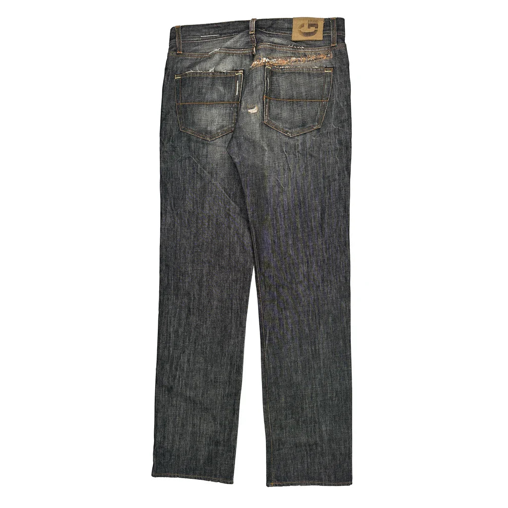 G Brand Jeans - 34W 31L Grey Cotton Refurbished - Thrifted (note: this is a term often used to describe second- refurbished available on Cerqular