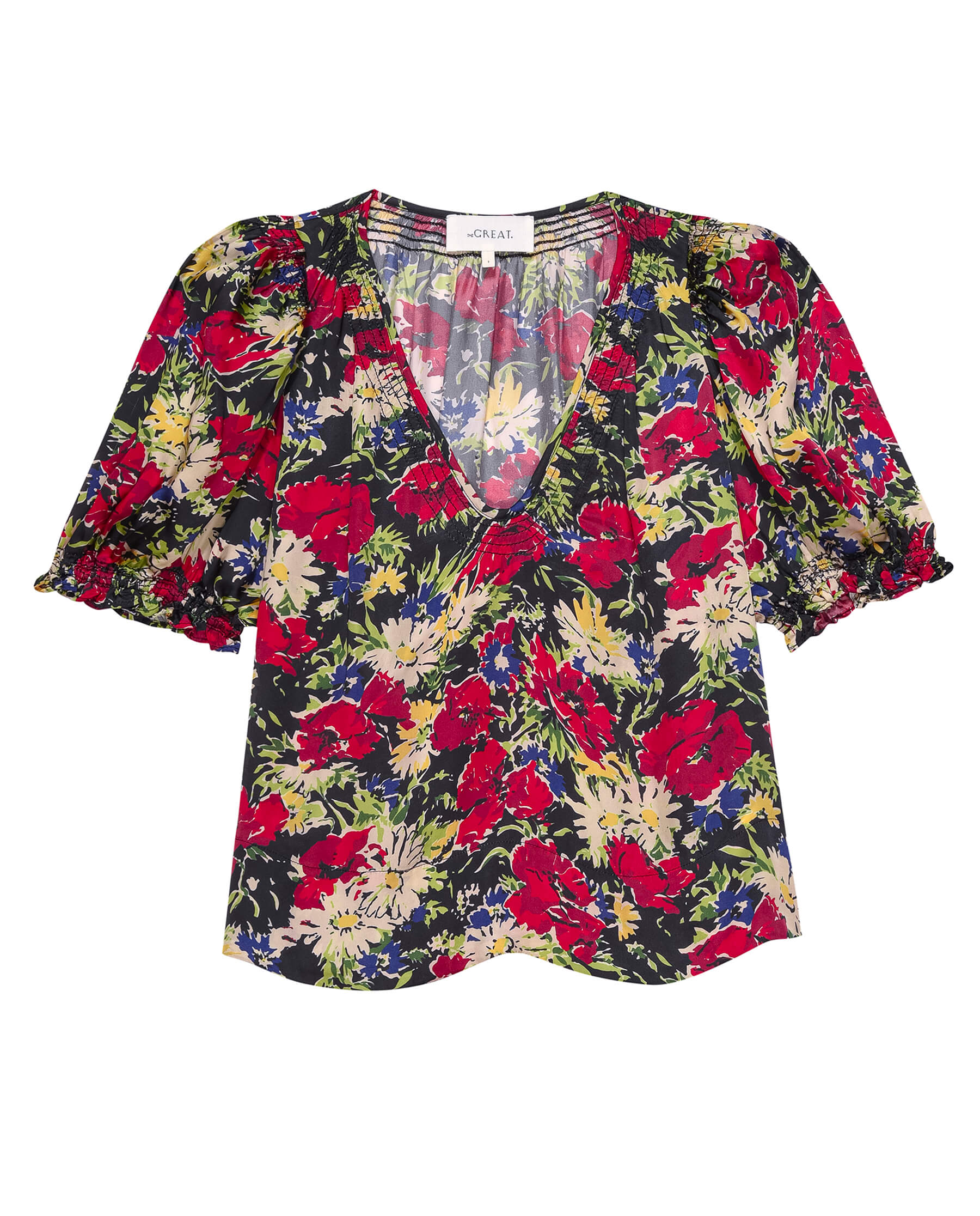 Blouse Ponder Top Hidden-Garden-Floral | Color: HIDDEN GARDEN FLORAL | Size: 0-XS Refurbished - N/A (I could not find a well-known brand with this name refurbished available on Cerqular