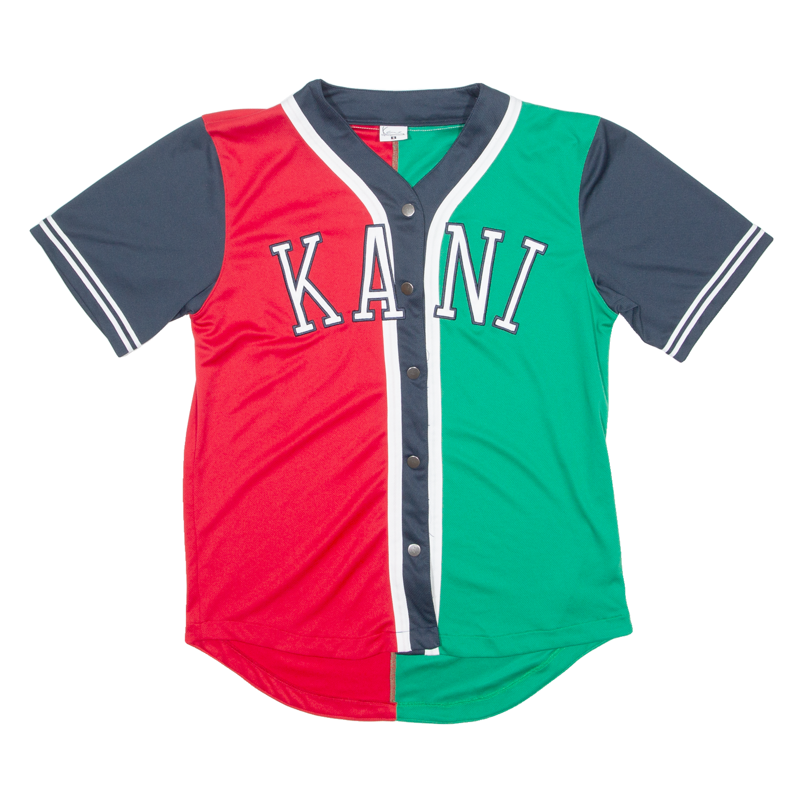 KARL KANI Baseball Mens Jersey Red Button Neck S Refurbished - N/A refurbished available on Cerqular