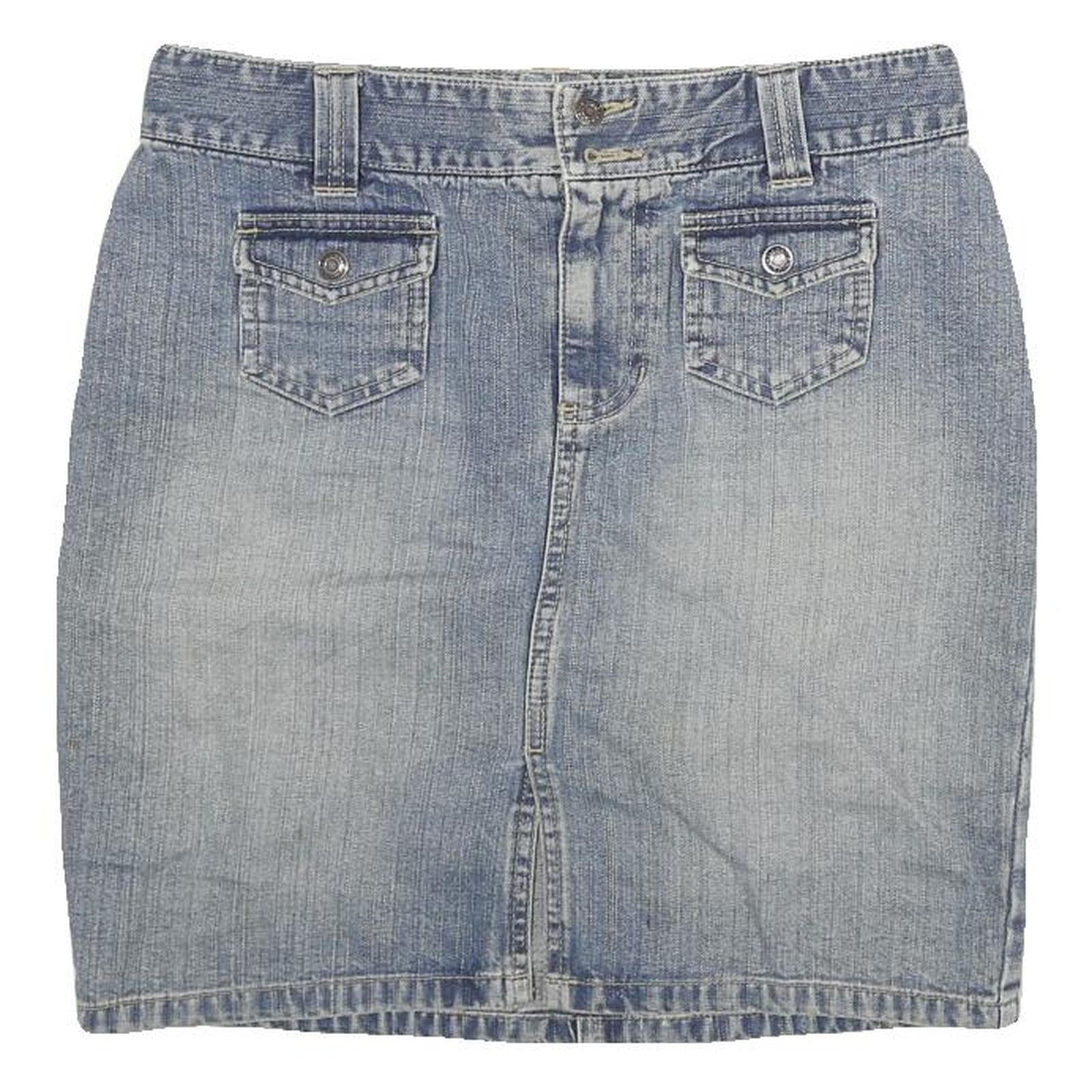 OLD NAVY Womens Blue Denim Mini Skirt Cotton Blend M Casual Everyday Wear Refurbished - N/A refurbished available on Cerqular