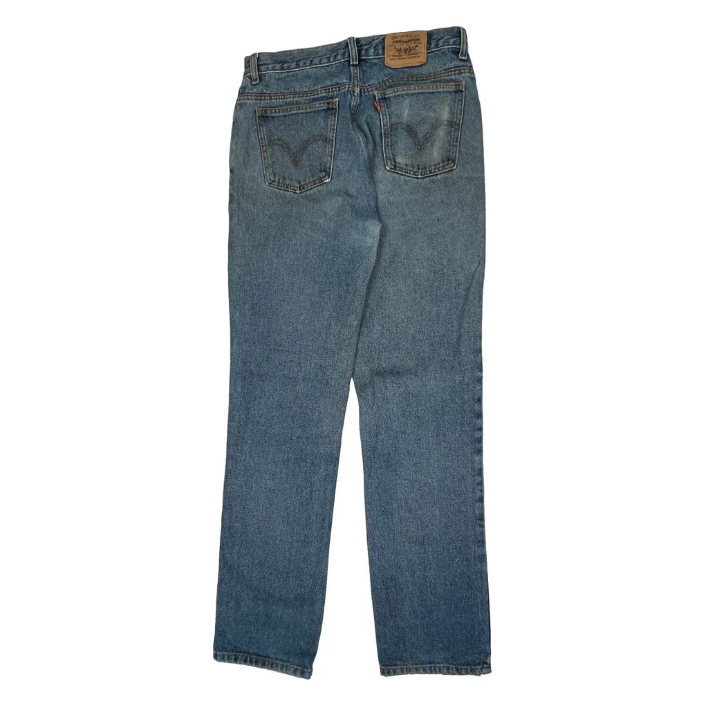 Levis Jeans - 30W 29L Light Wash Denim Refurbished - Thrifted (note: this is a term often used to describe second- refurbished available on Cerqular