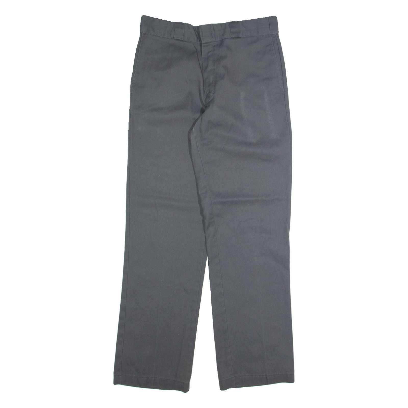 DICKIES Chino Mens Trousers Grey Regular Straight W32 L32 Refurbished - N/A refurbished available on Cerqular