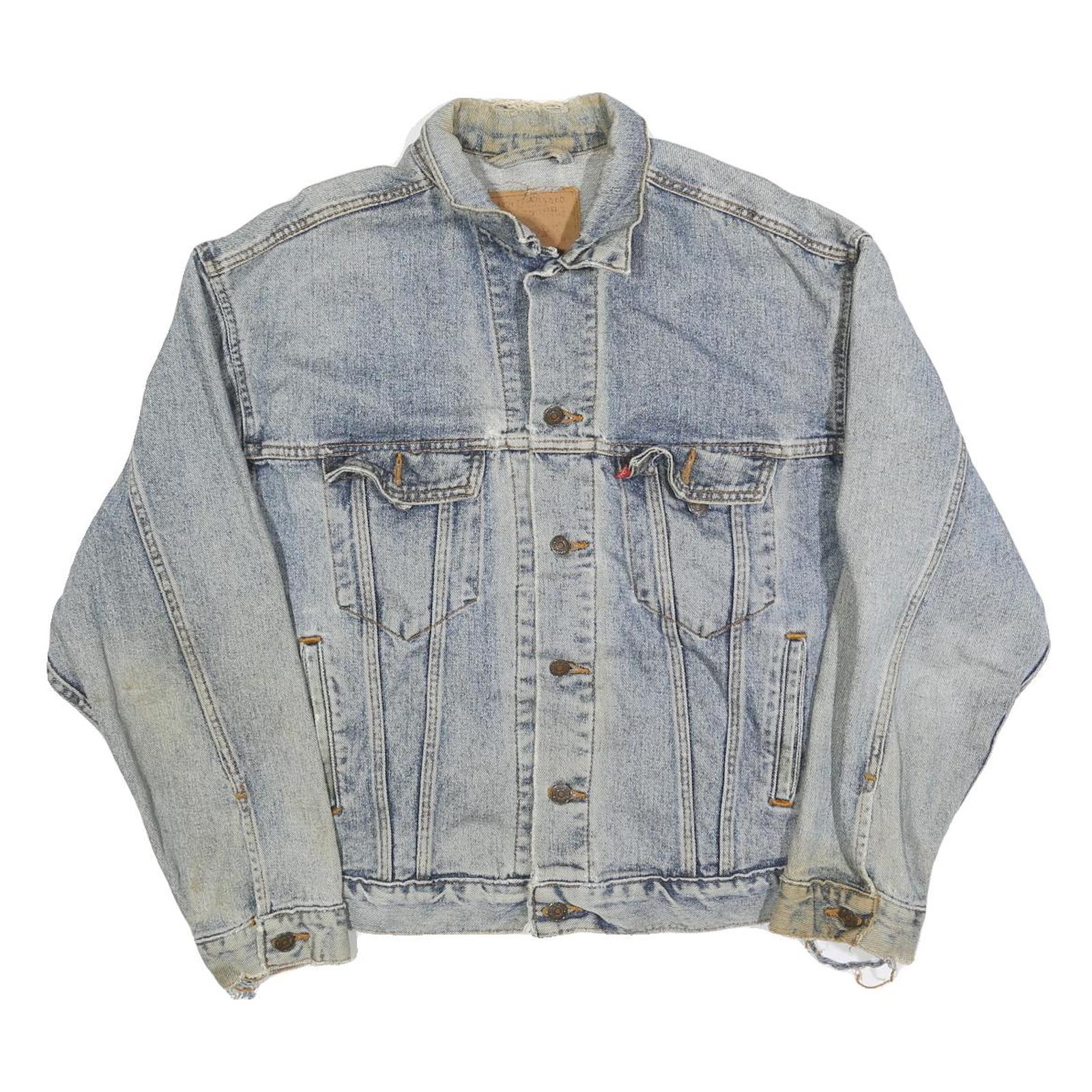Buy LEVI'S Mens Blue Denim Denim Jacket M Cotton Button Closure Casual Vintage Style Refurbished - $51.99 LEVI'S Mens Blue Denim Denim Jacket M Cotton Button Closure Casual Vintage Style Refurbished - N/A refurbished available on Cerqular