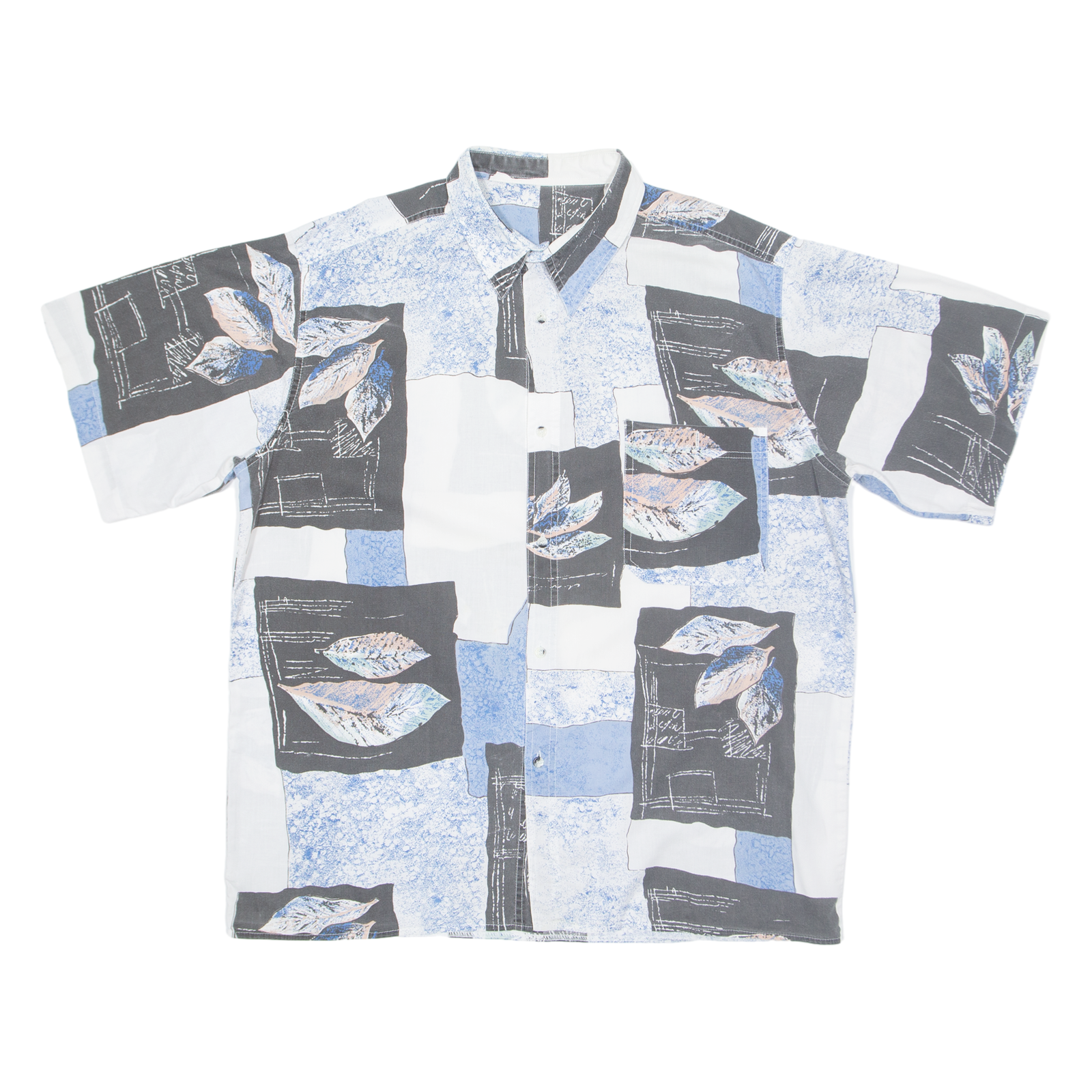 Mens Shirt White Geometric XL Refurbished - N/A refurbished available on Cerqular