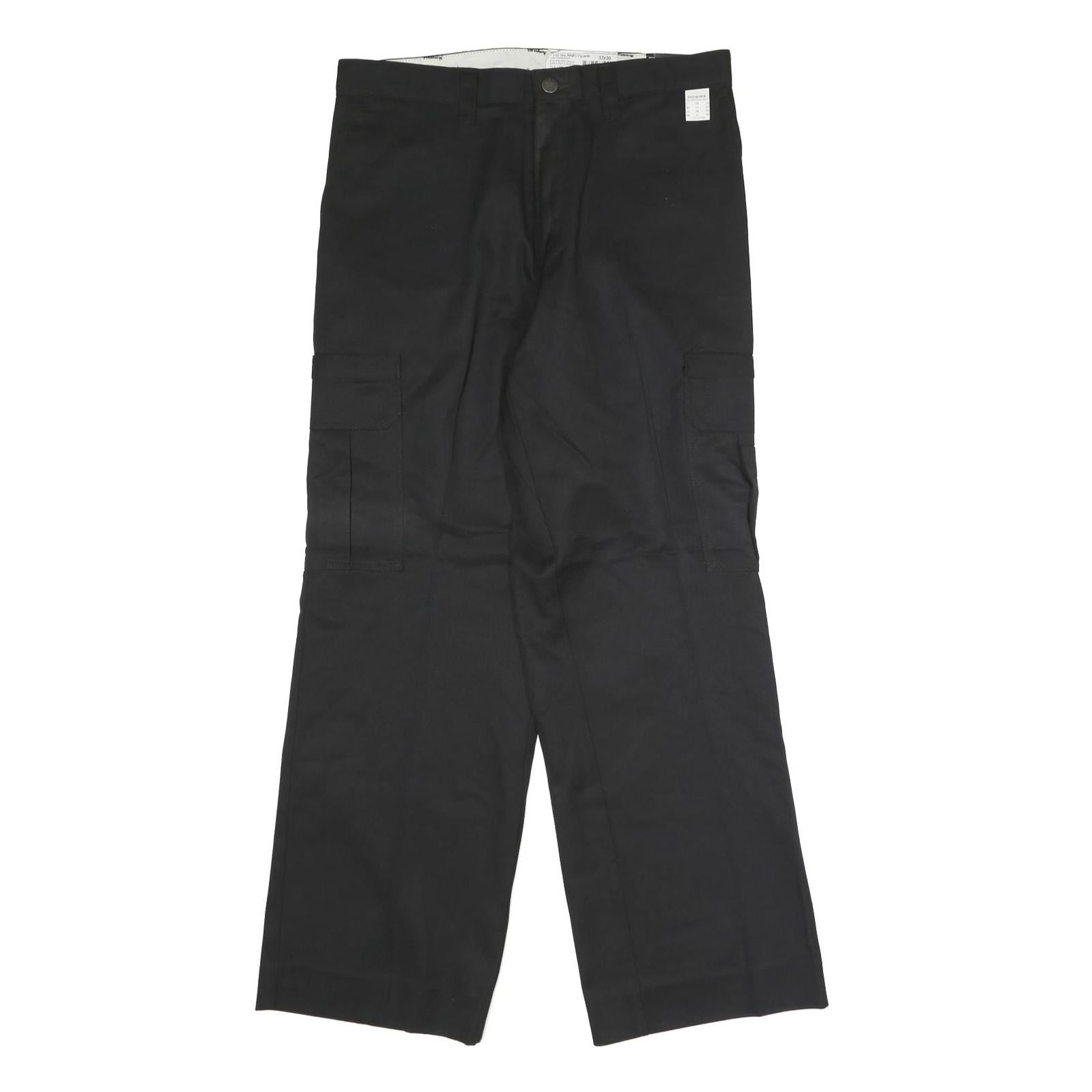 DICKIES Mens Black Regular Fit Straight Leg Trousers W33 L30 Durable Workwear Refurbished - N/A refurbished available on Cerqular