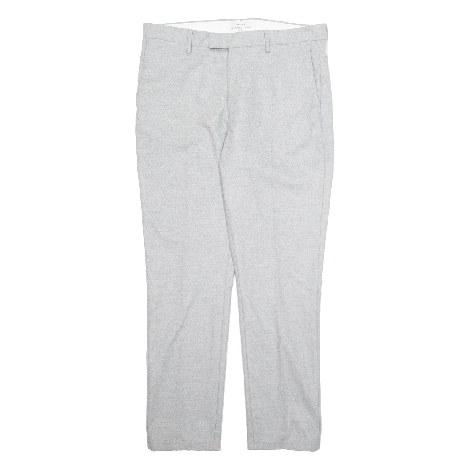REISS Chino Womens Trousers Grey Regular Tapered W34 L30 Refurbished - N/A refurbished available on Cerqular