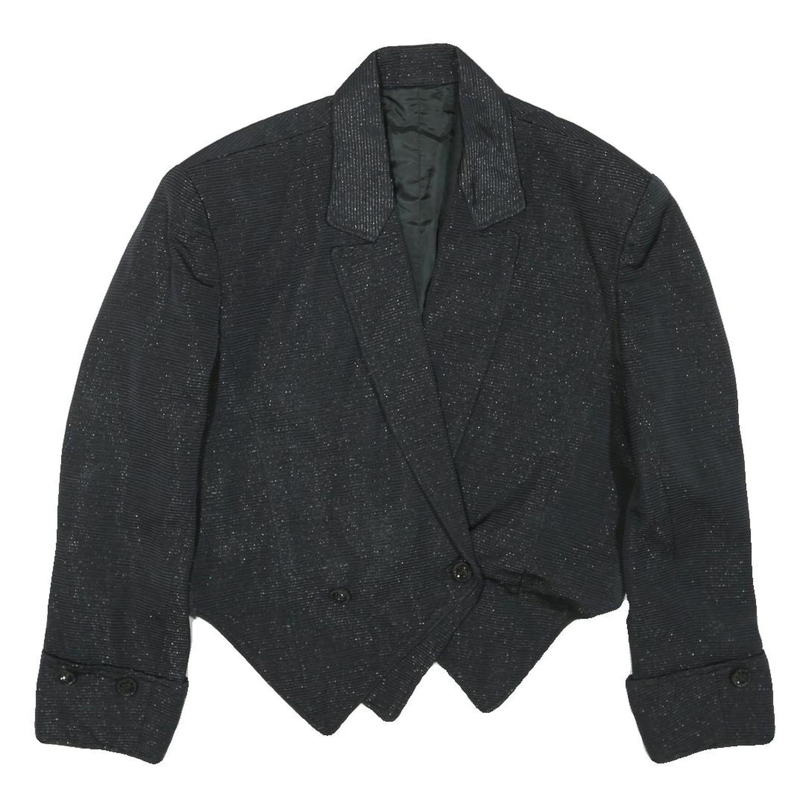 Buy Womens Black Button Jacket L Woven Glitter Evening Wear Refurbished - $48.09 Womens Black Button Jacket L Woven Glitter Evening Wear Refurbished - N/A refurbished available on Cerqular