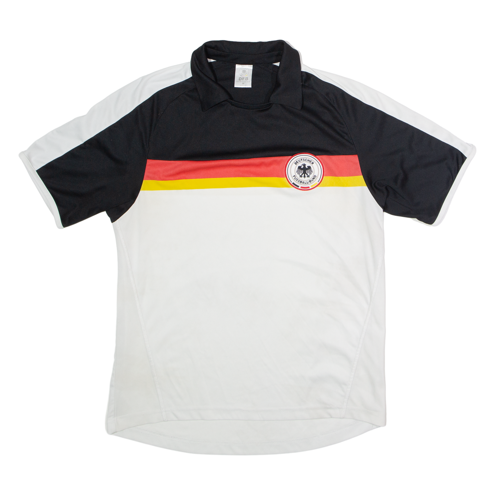 DFB Germany Fan Mens Football Shirt Jersey White Collared M Refurbished - N/A refurbished available on Cerqular