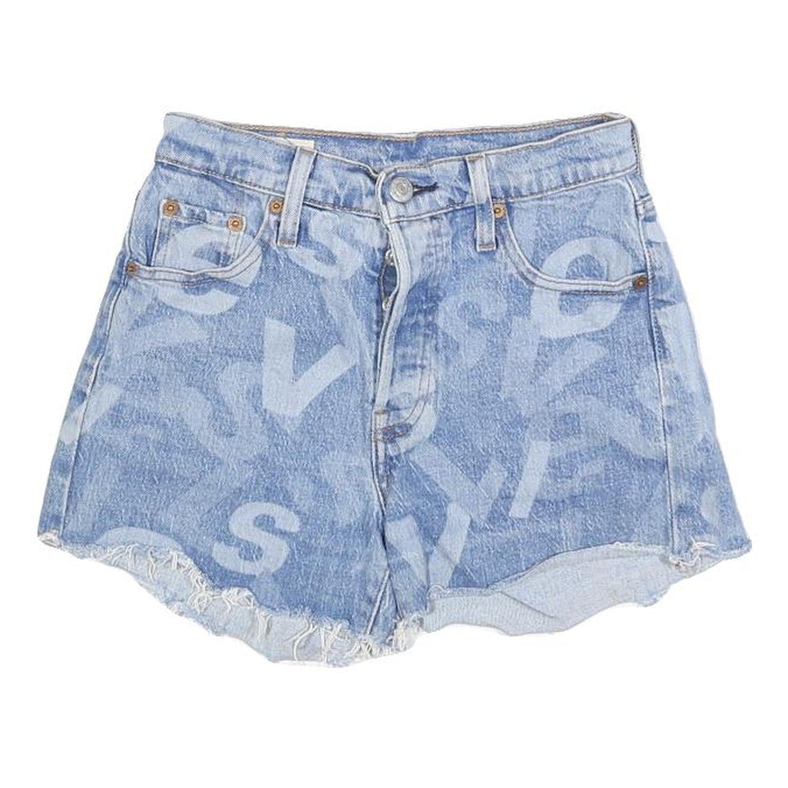 LEVI'S Womens Denim Blue Casual Shorts XXS W23 Cut-Off Frayed Hem Refurbished - N/A refurbished available on Cerqular
