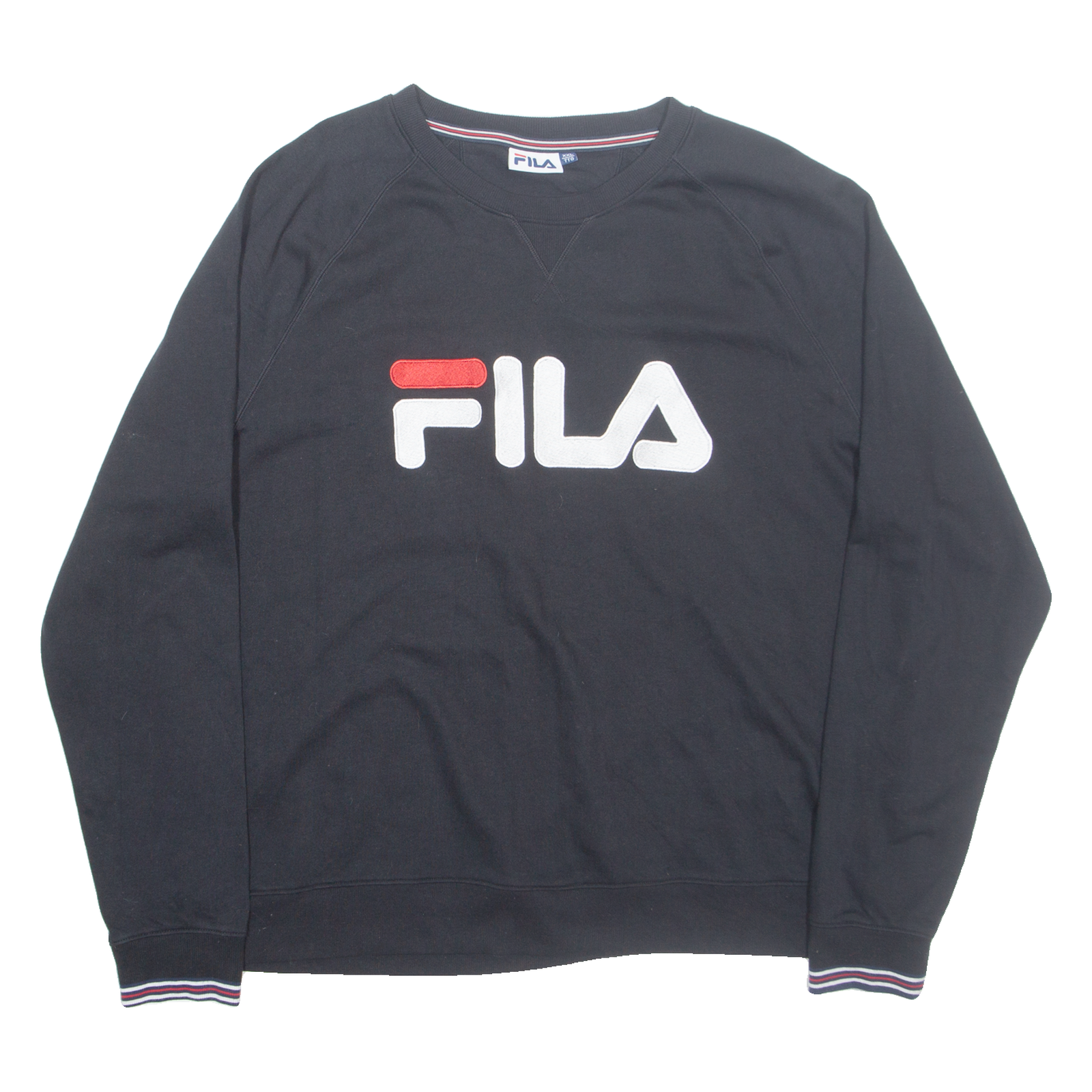 FILA Mens Sweatshirt Black 2XL Refurbished - N/A refurbished available on Cerqular