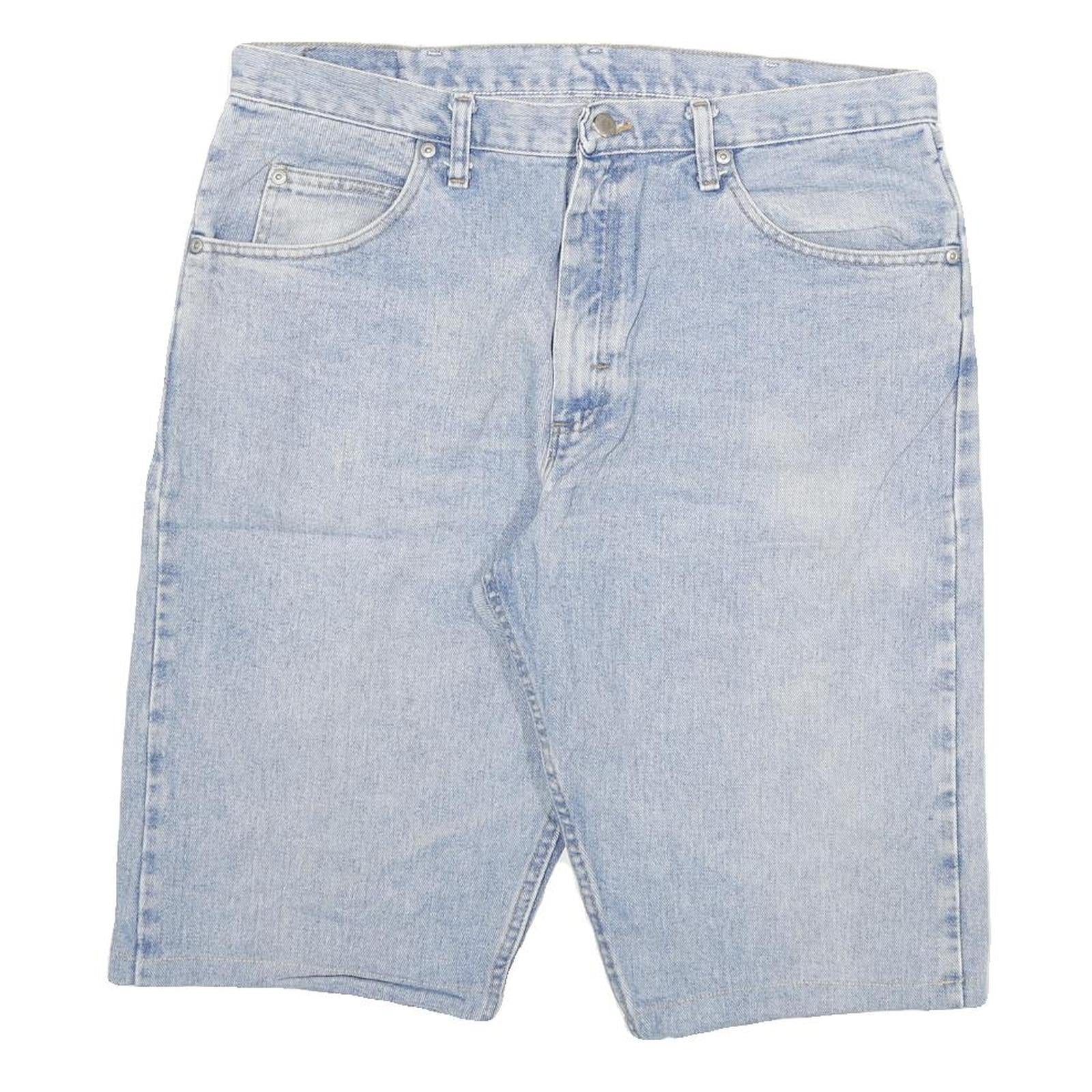 WRANGLER Mens Light Blue Denim Casual Shorts 2XL W36 Cotton Blend Summer Refurbished - N/A refurbished available on Cerqular