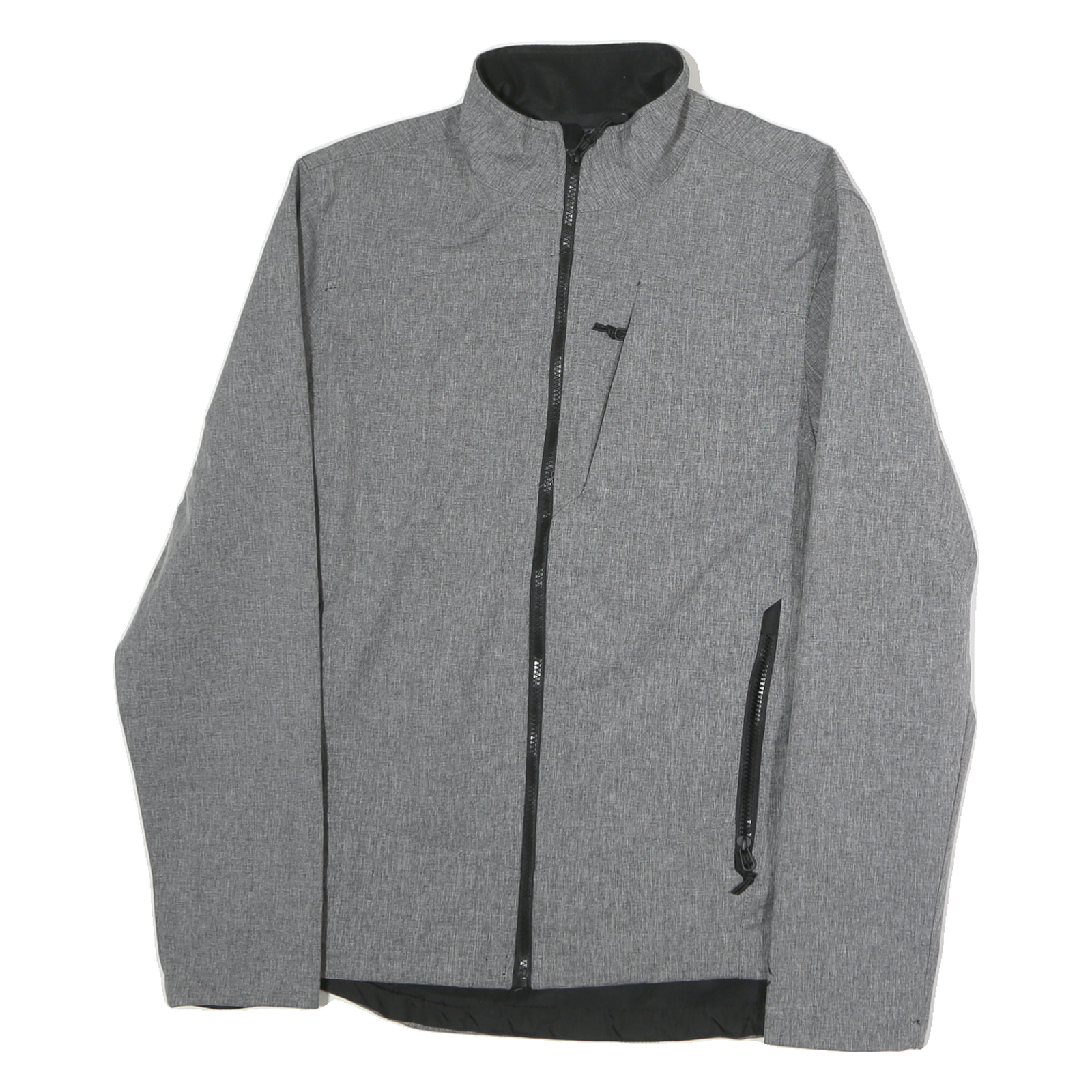 CHAMPION Mens Grey Polyester Zip Jacket M Woven Plain Lightweight Casual Refurbished - N/A refurbished available on Cerqular