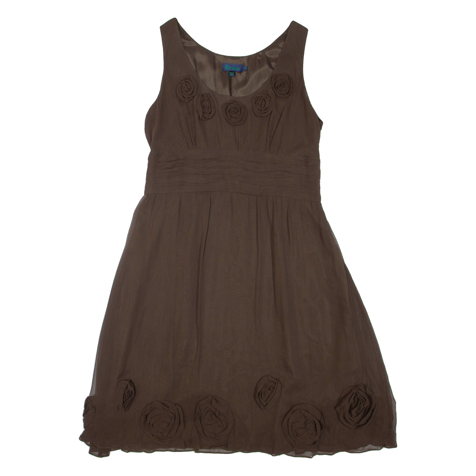 Buy BODEN Womens Day Dress Brown Silk Sleeveless Knee Length XL Refurbished - $36.39 BODEN Womens Day Dress Brown Silk Sleeveless Knee Length XL Refurbished - N/A refurbished available on Cerqular