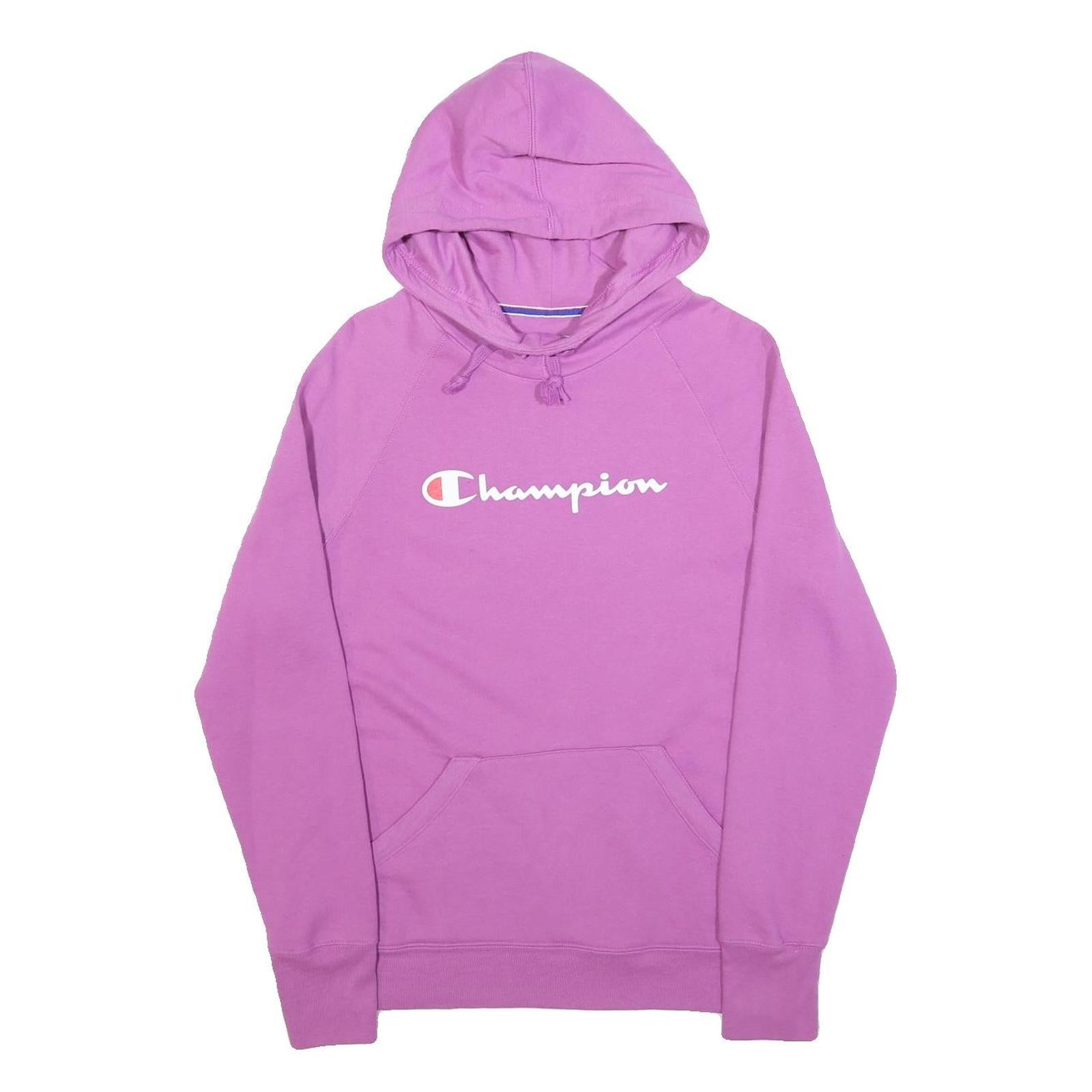 CHAMPION Womens Purple Hoodie S Classic Cotton Blend Pullover Hooded Sweatshirt Refurbished - N/A refurbished available on Cerqular
