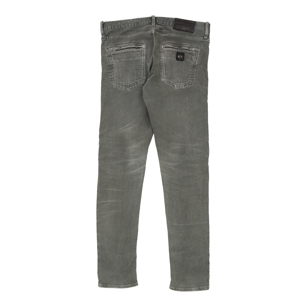 Buy Armani Exchange Skinny Jeans - 34W 33L Khaki Cotton Refurbished - $23.70 Armani Exchange Skinny Jeans - 34W 33L Khaki Cotton Refurbished - Thrifted (note: this is a term often used to describe second- refurbished available on Cerqular
