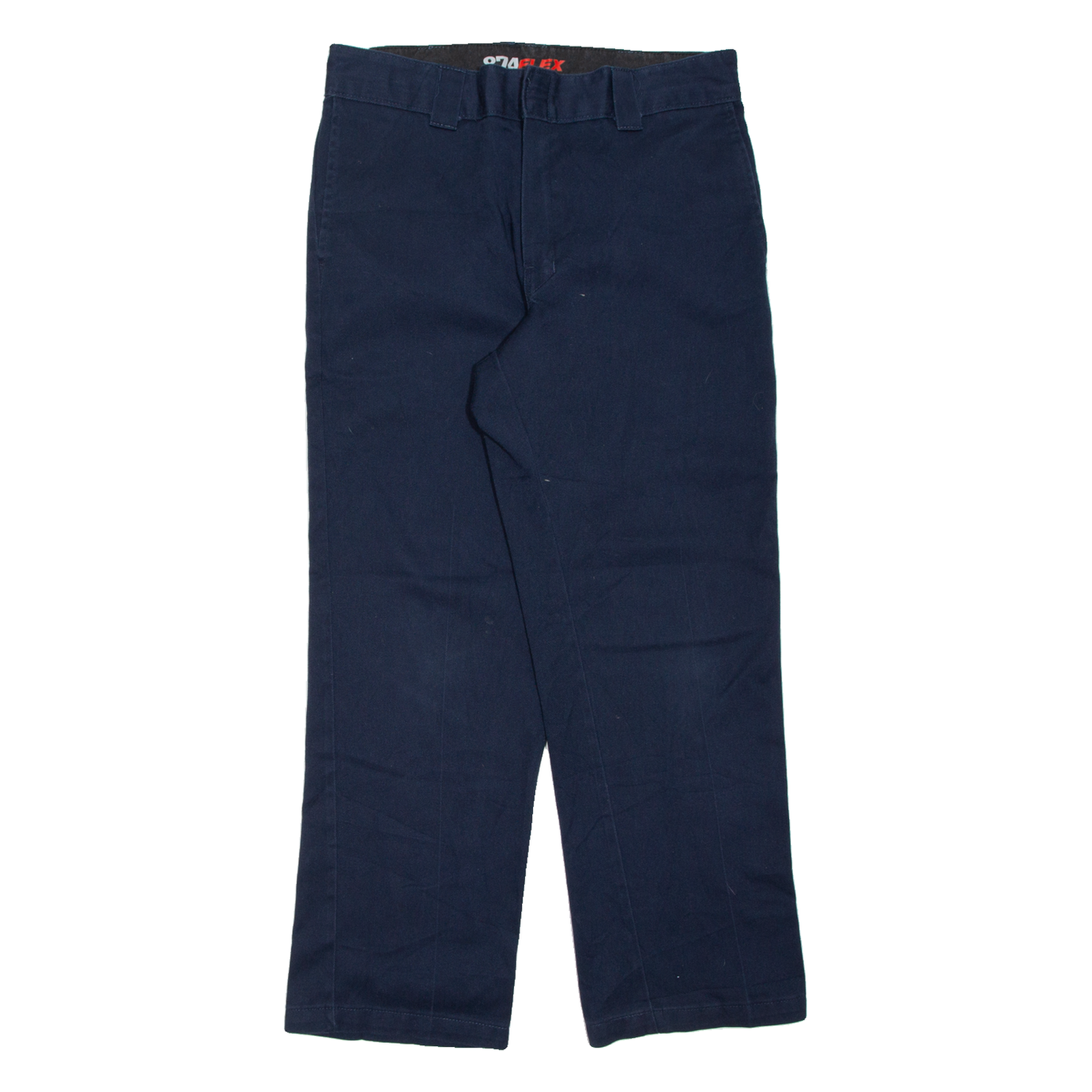 DICKIES Chino Mens Trousers Blue Regular Straight W34 L30 Refurbished - N/A refurbished available on Cerqular