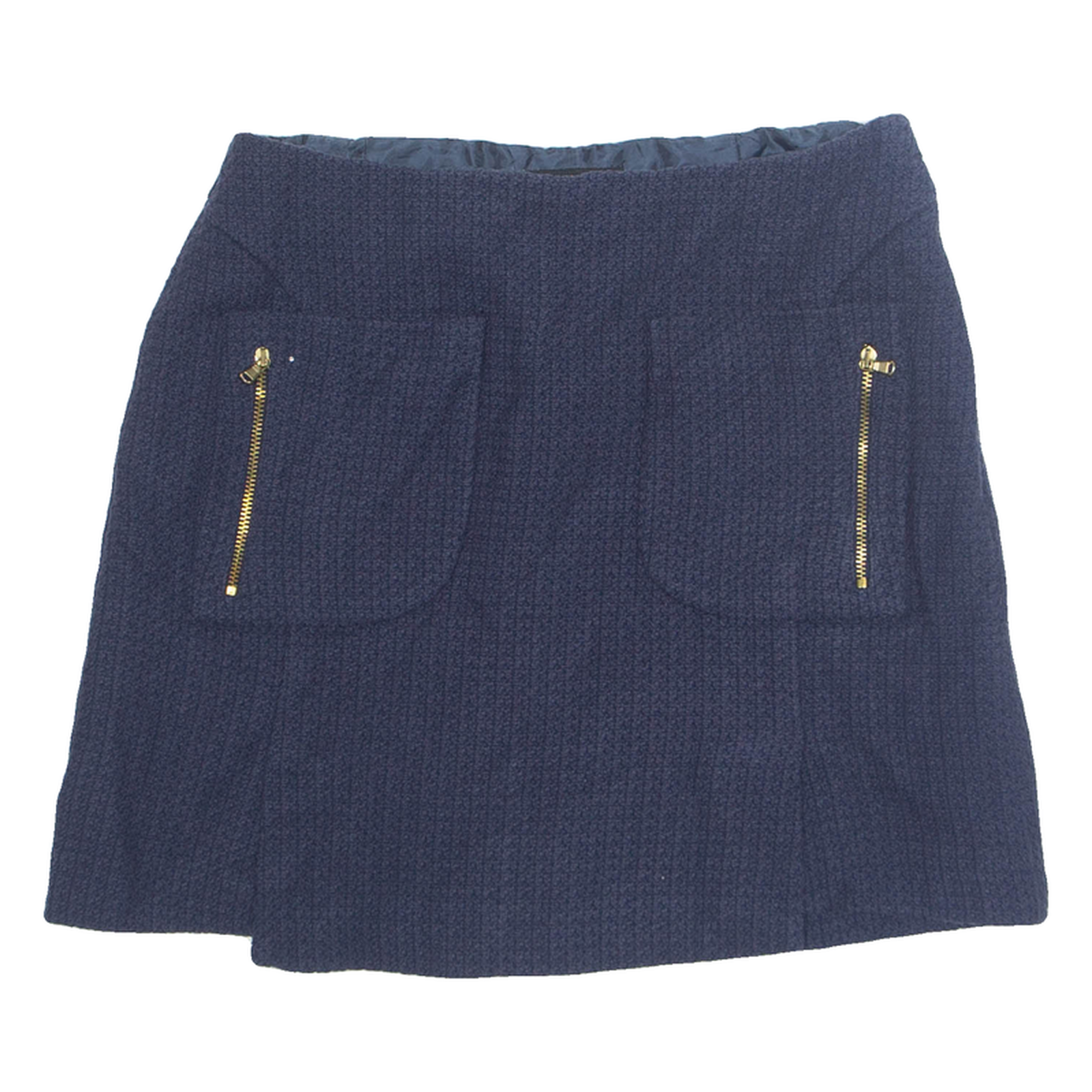 ZARA Womens Straight Skirt Blue Short XS Refurbished - N/A refurbished available on Cerqular