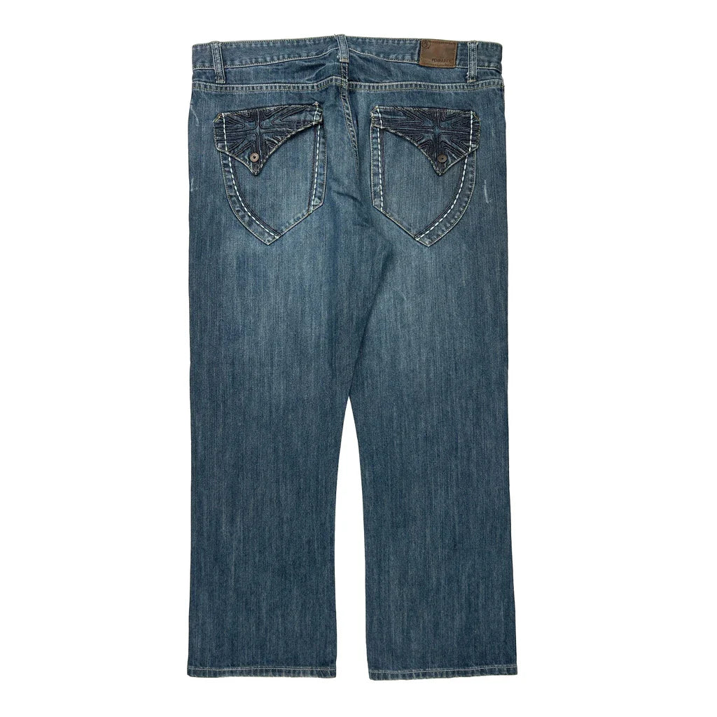 Aeropostale Boot Cut Jeans - 40W 30L Blue Denim Refurbished - Thrifted (note: this is a term often used to describe second- refurbished available on Cerqular