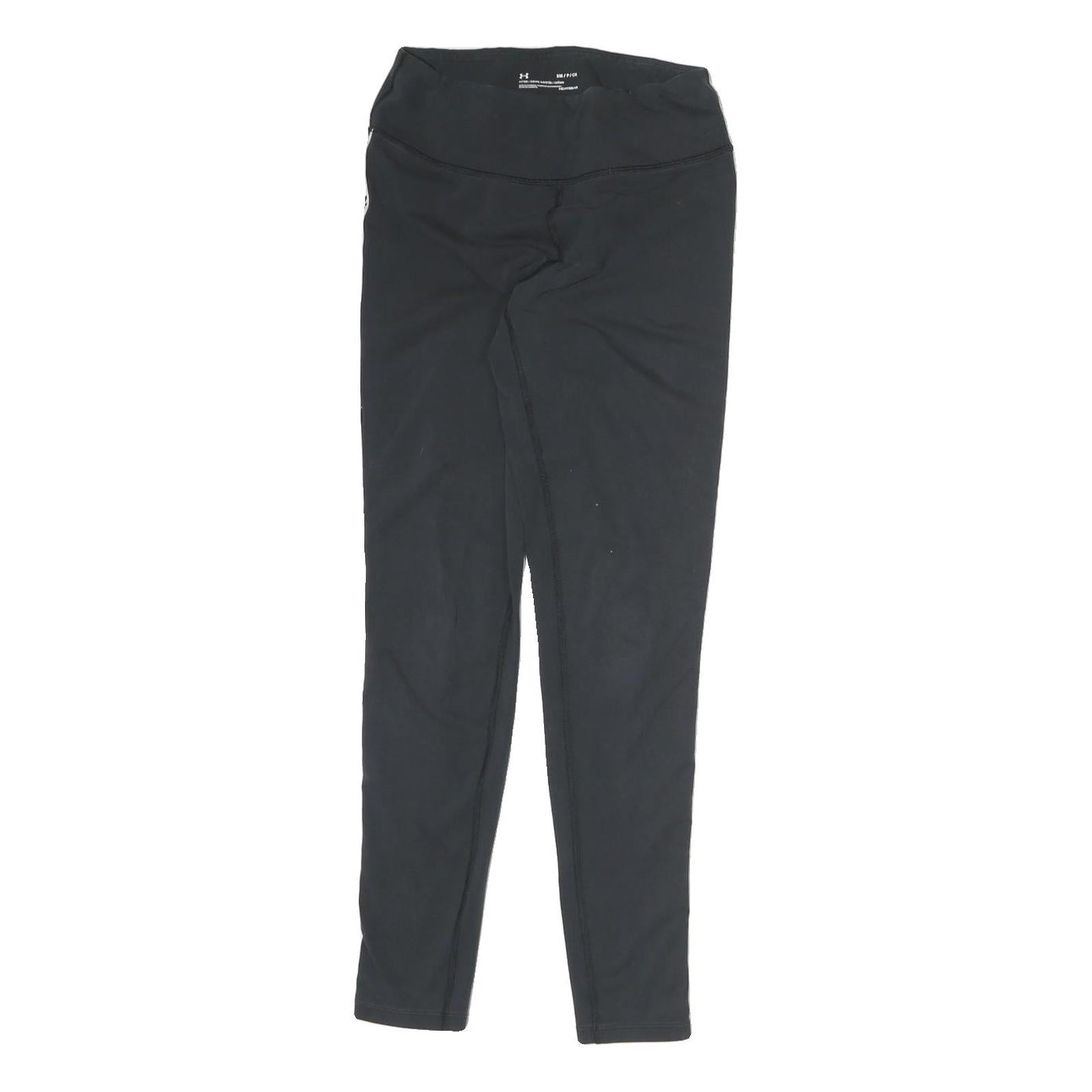 UNDER ARMOUR Womens Black Joggers S W26 Logo Stripe Slim Fit Refurbished - N/A refurbished available on Cerqular