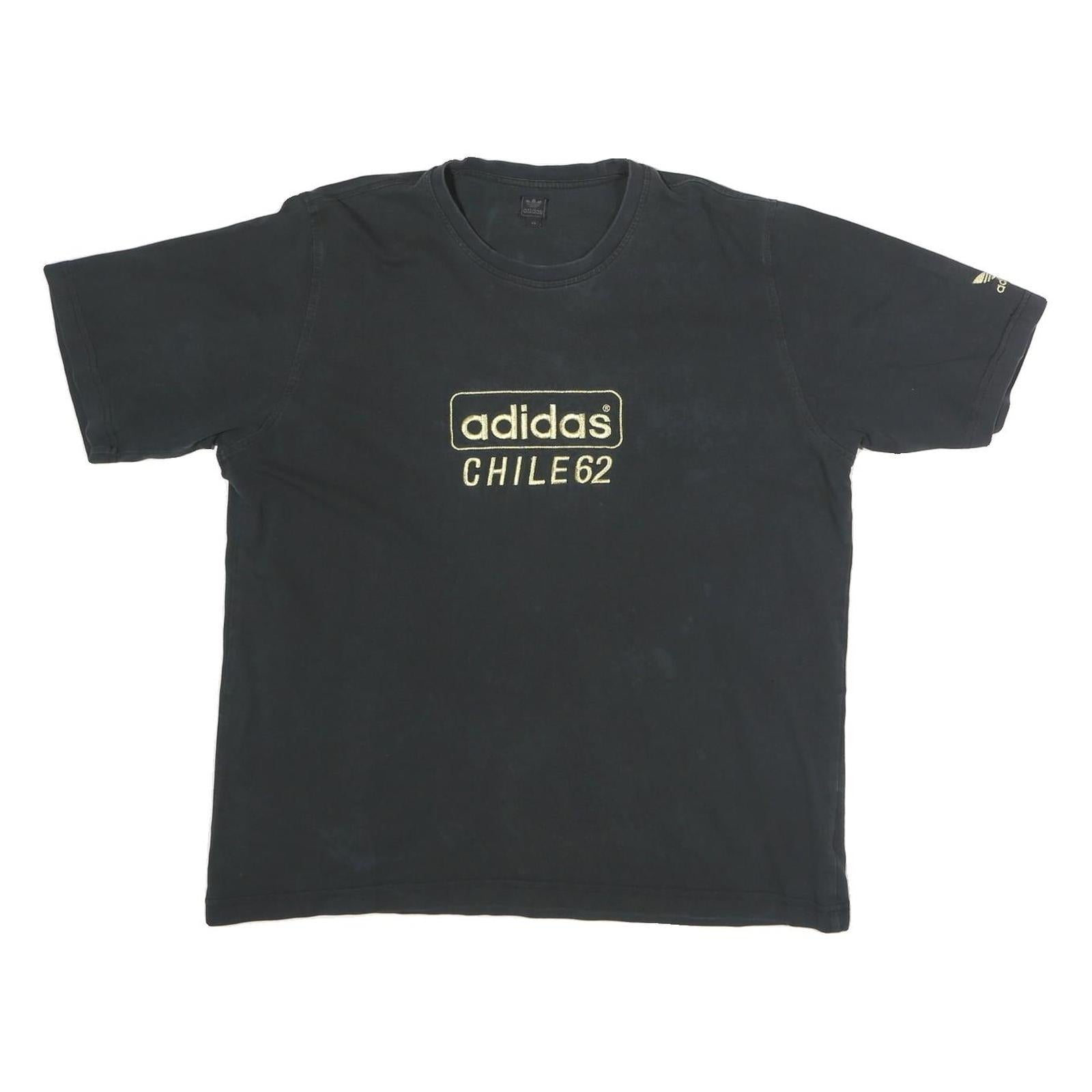 ADIDAS Womens Black Graphic T-Shirt XL Short Sleeve Crew Neck Cotton Casual Refurbished - N/A refurbished available on Cerqular
