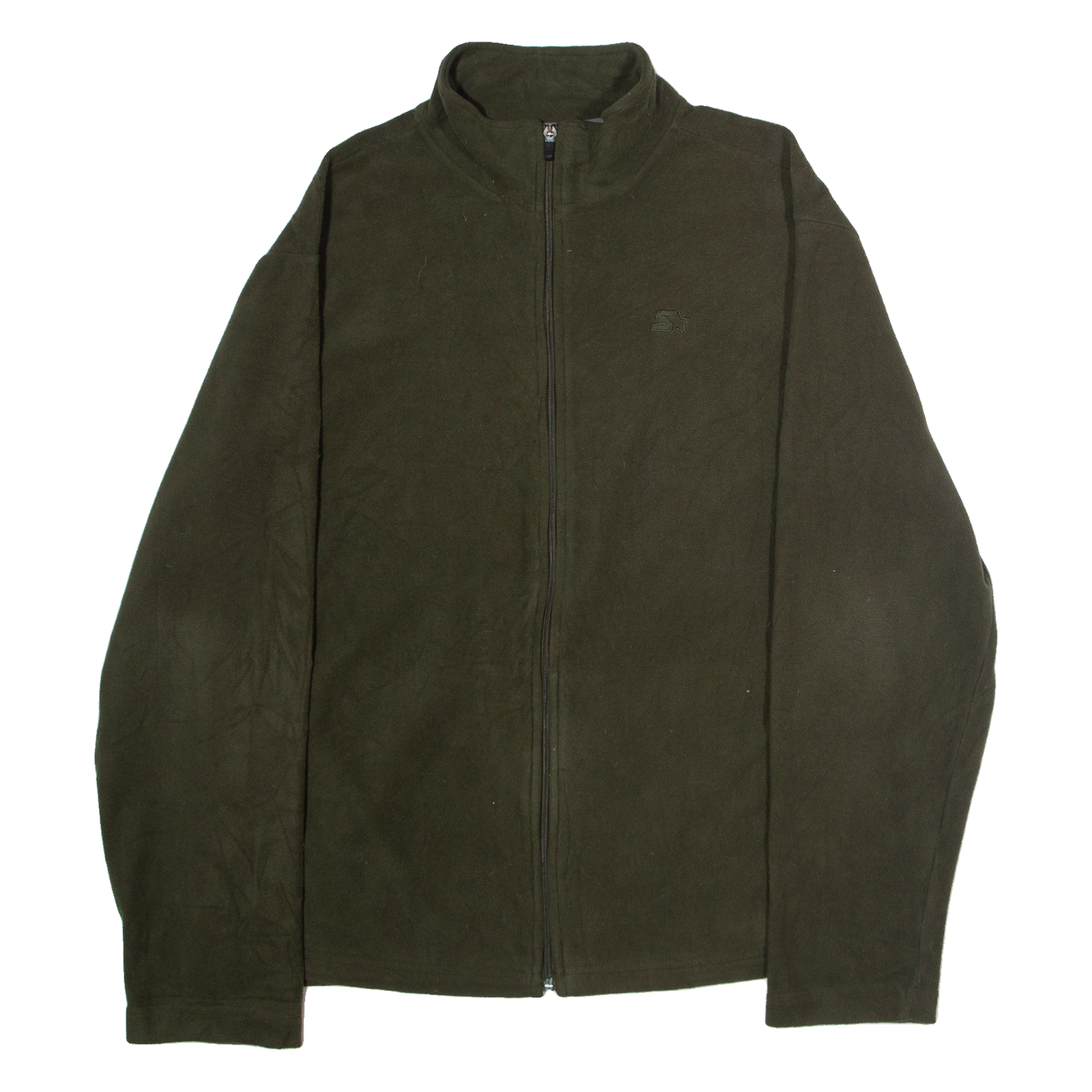 STARTER Mens Fleece Jacket Green M Refurbished - N/A refurbished available on Cerqular