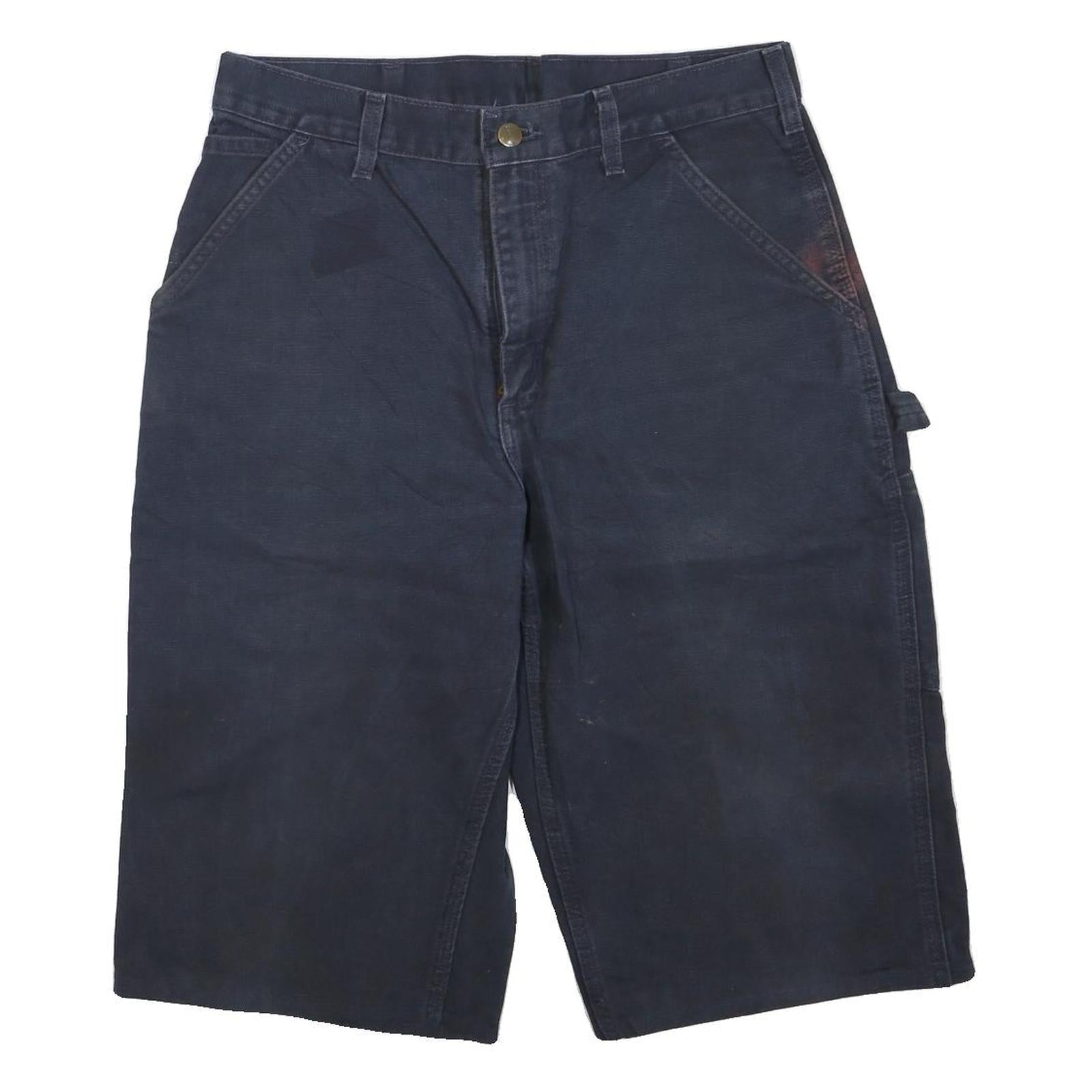 CARHARTT Mens Shorts Blue Casual M W32 Workwear Utility Pockets Durable Cotton Refurbished - N/A refurbished available on Cerqular