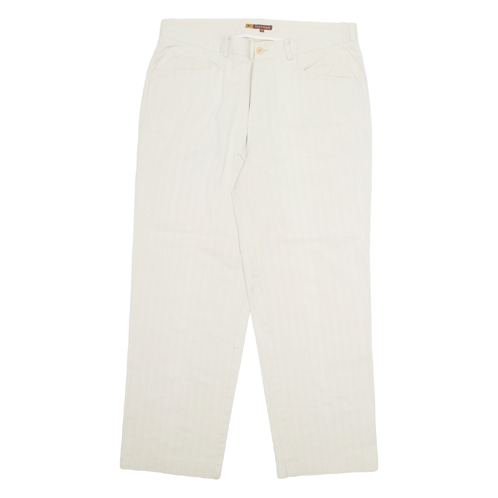 OLLY GAN Workwear Mens Trousers Beige Regular Straight W34 L27 Refurbished - N/A refurbished available on Cerqular